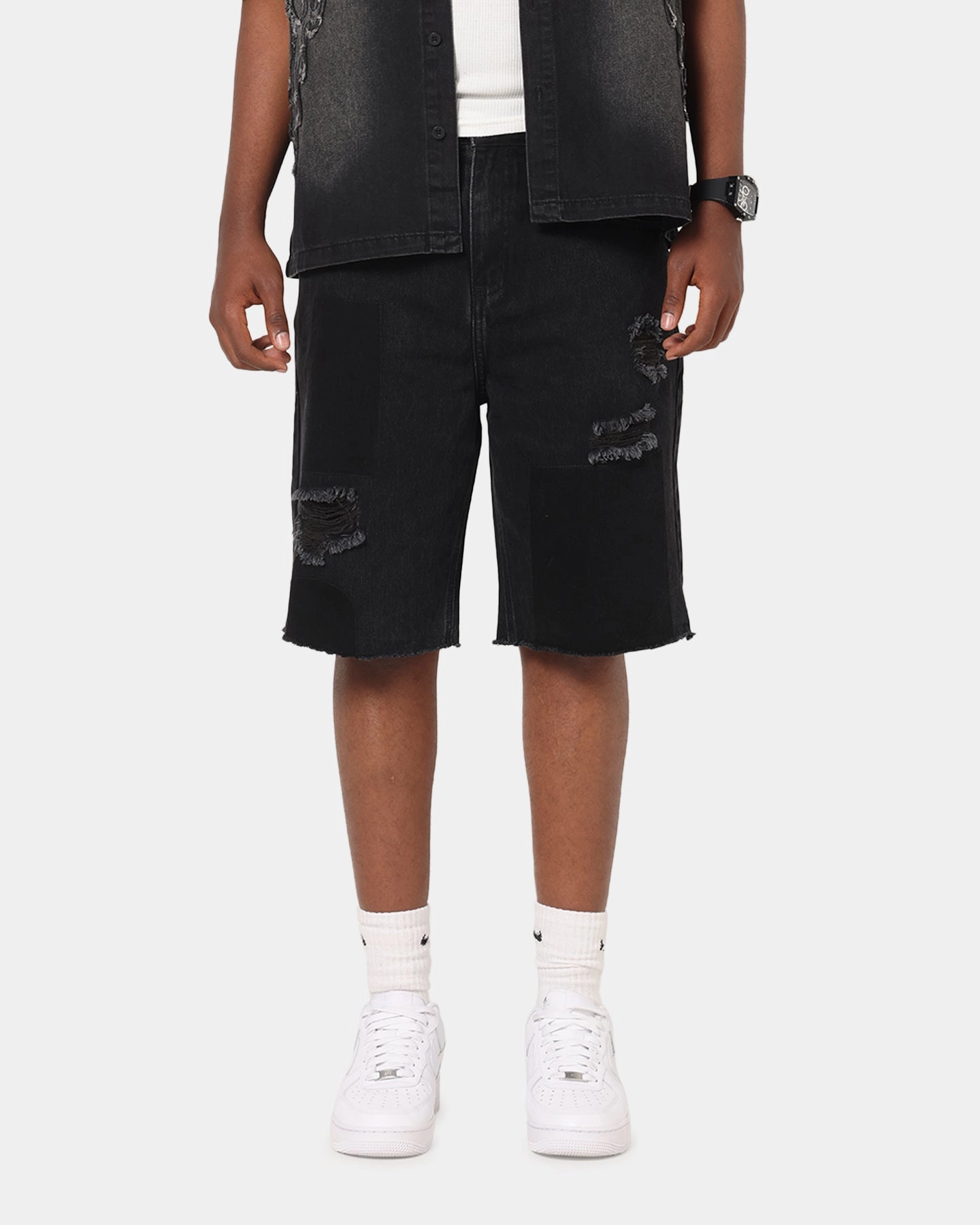 Saint Morta Halo Damage Jorts Black Sports use
