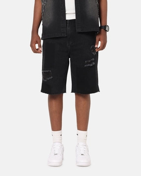 Saint Morta Halo Damage Jorts Black Sports use
