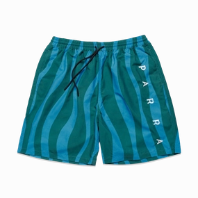 Bold Patterns by Parra Aqua Weed Waves Shorts 'Blue/Teal'