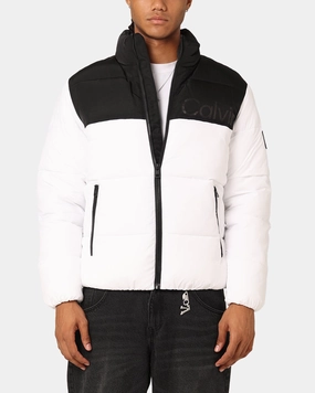 Calvin Klein Blocking Puffer Jacket Bright White Develop
