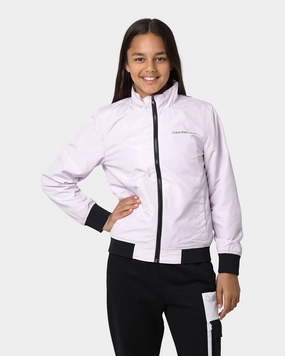 Calvin Klein Kids' Essential Windbreaker Sweetest Pink Mesh Backed Hood