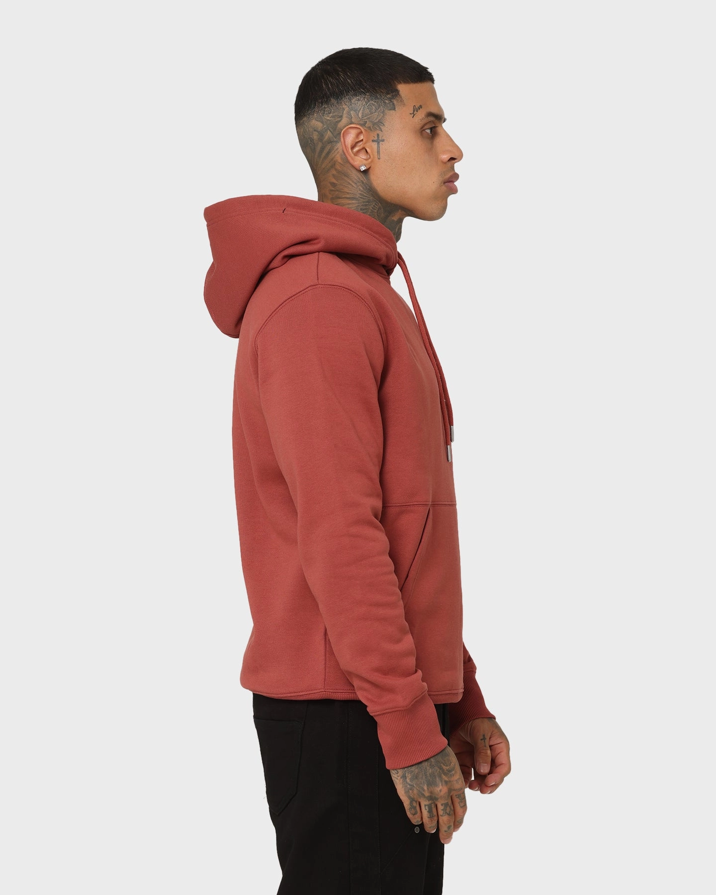 Calvin Klein Monogram Logo Hoodie Terracotta Tile Fashionable Outerwear Winter Weather Protection