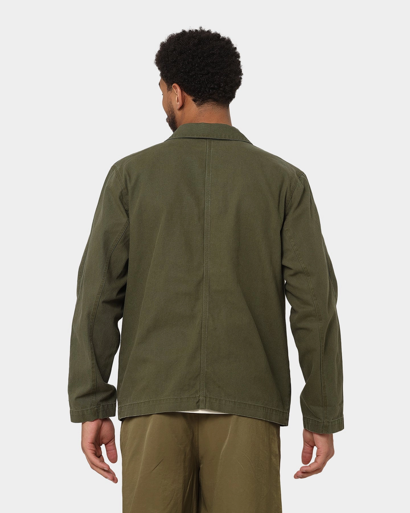 Toothbrush Signal Nike Nike Life Unlined Chore Coat Jacket Rough Green/White