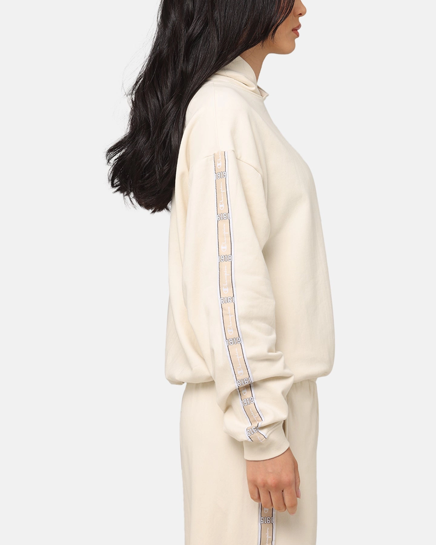 Argue Champion Women's Lux Taping Hoodie Natural