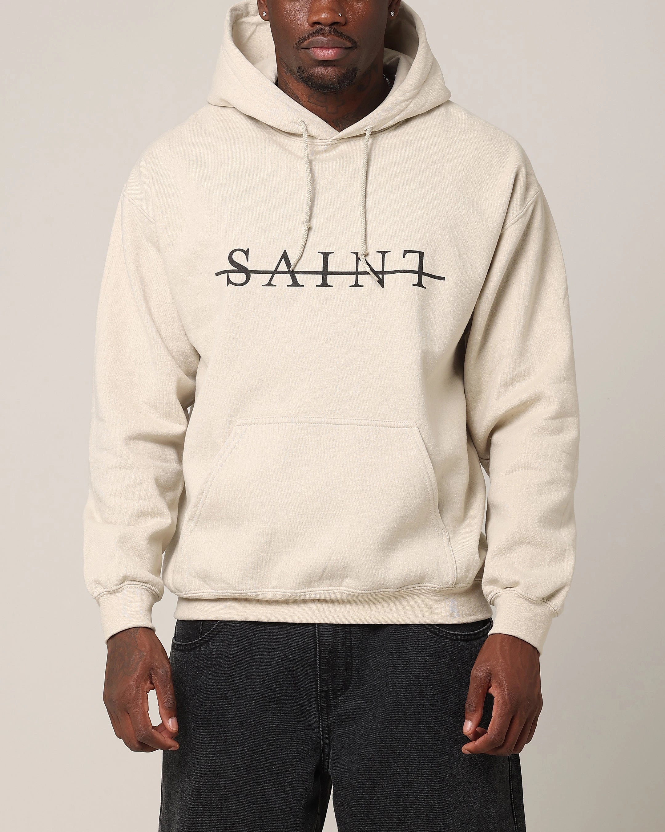 Saint Morta Strikeout Hoodie Sand thrift - store find