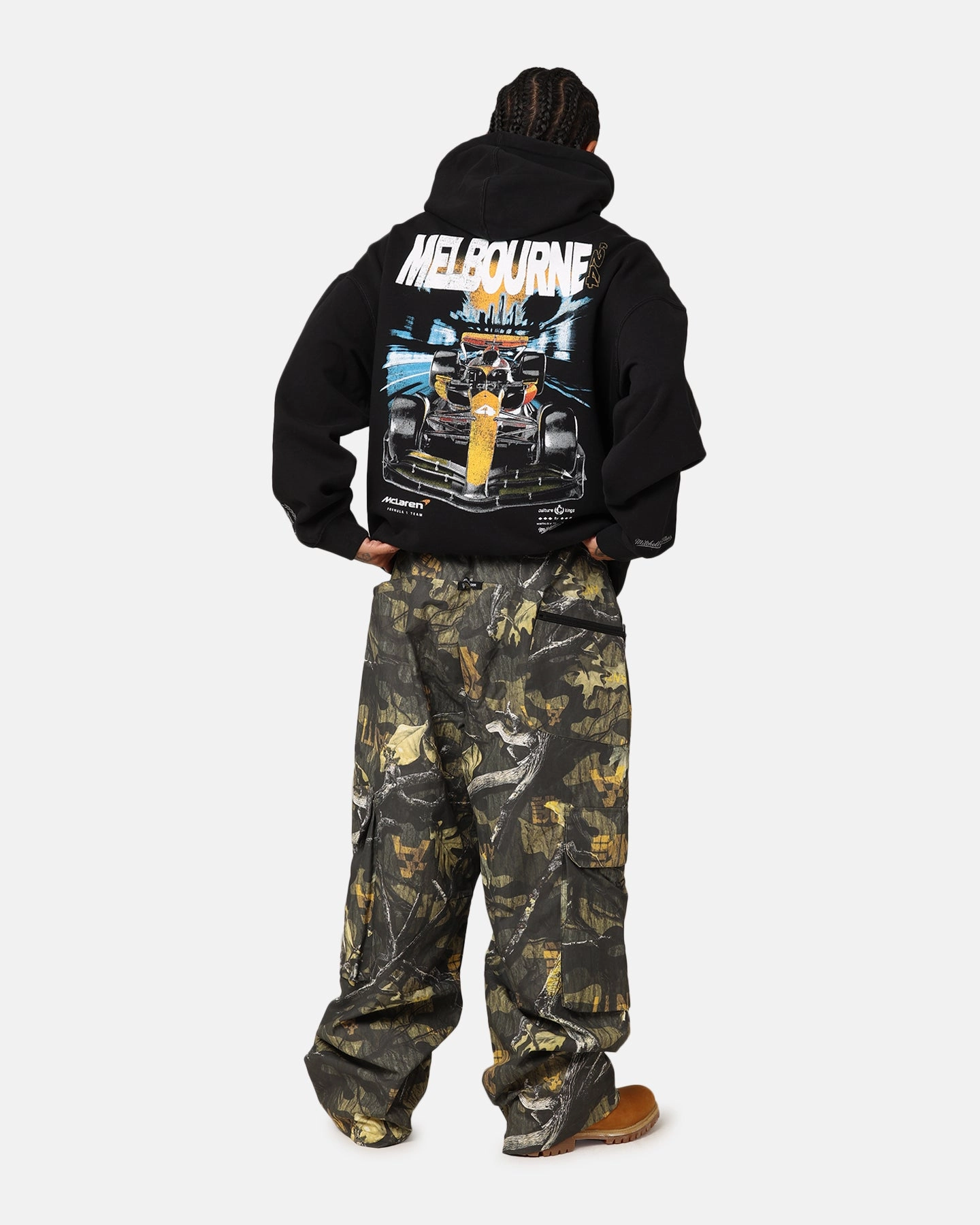 Mitchell & Ness X McLaren Lando Norris #4 Track Hoodie Faded Black Flexible Child