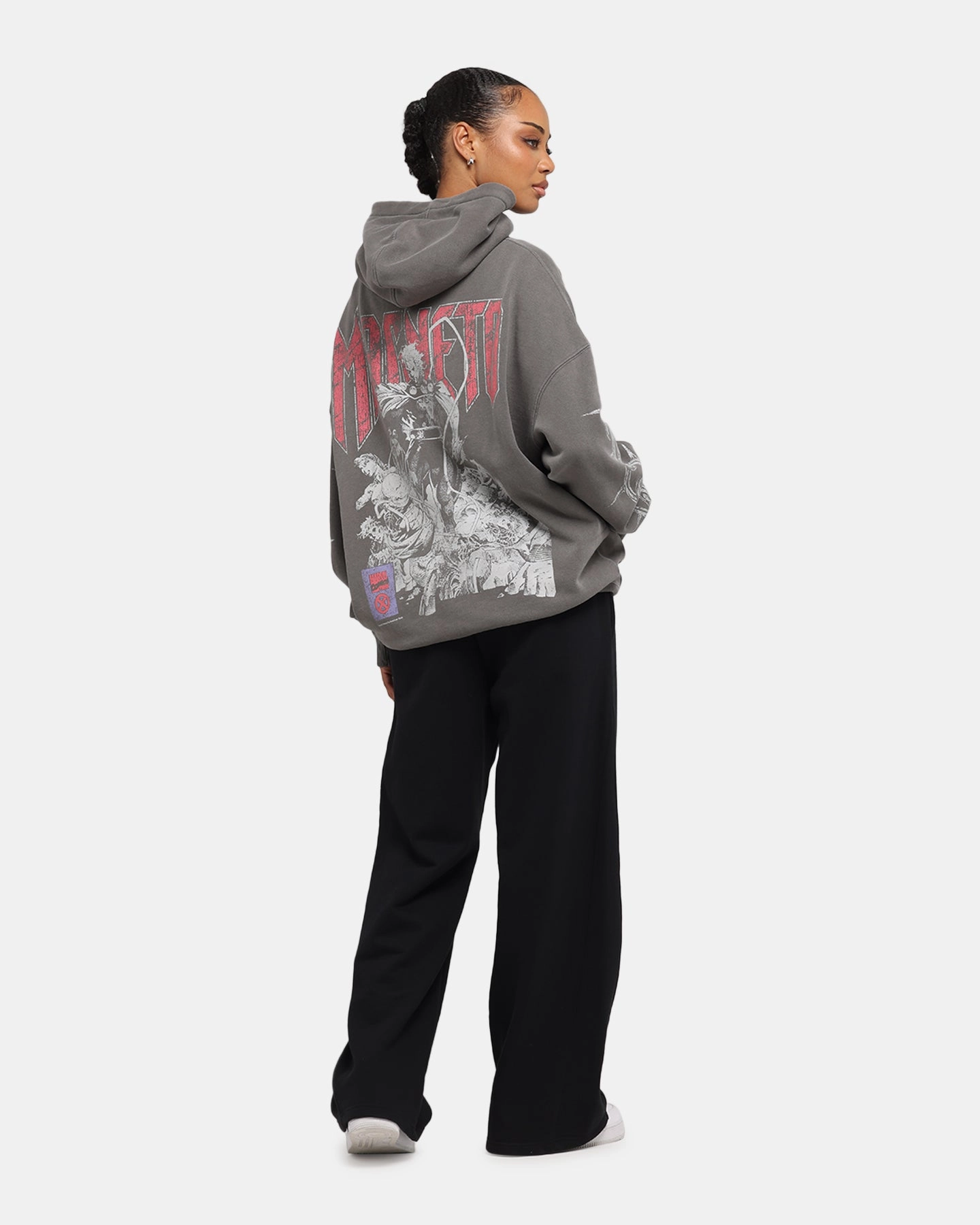 American Thrift Marvel X-Men Magneto Premium Hoodie Washed Charcoal Love