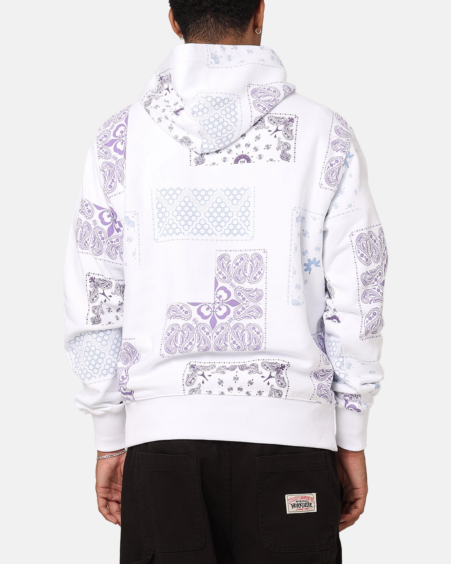 Rugged Protection Carre Fragment Paisley Hoodie White