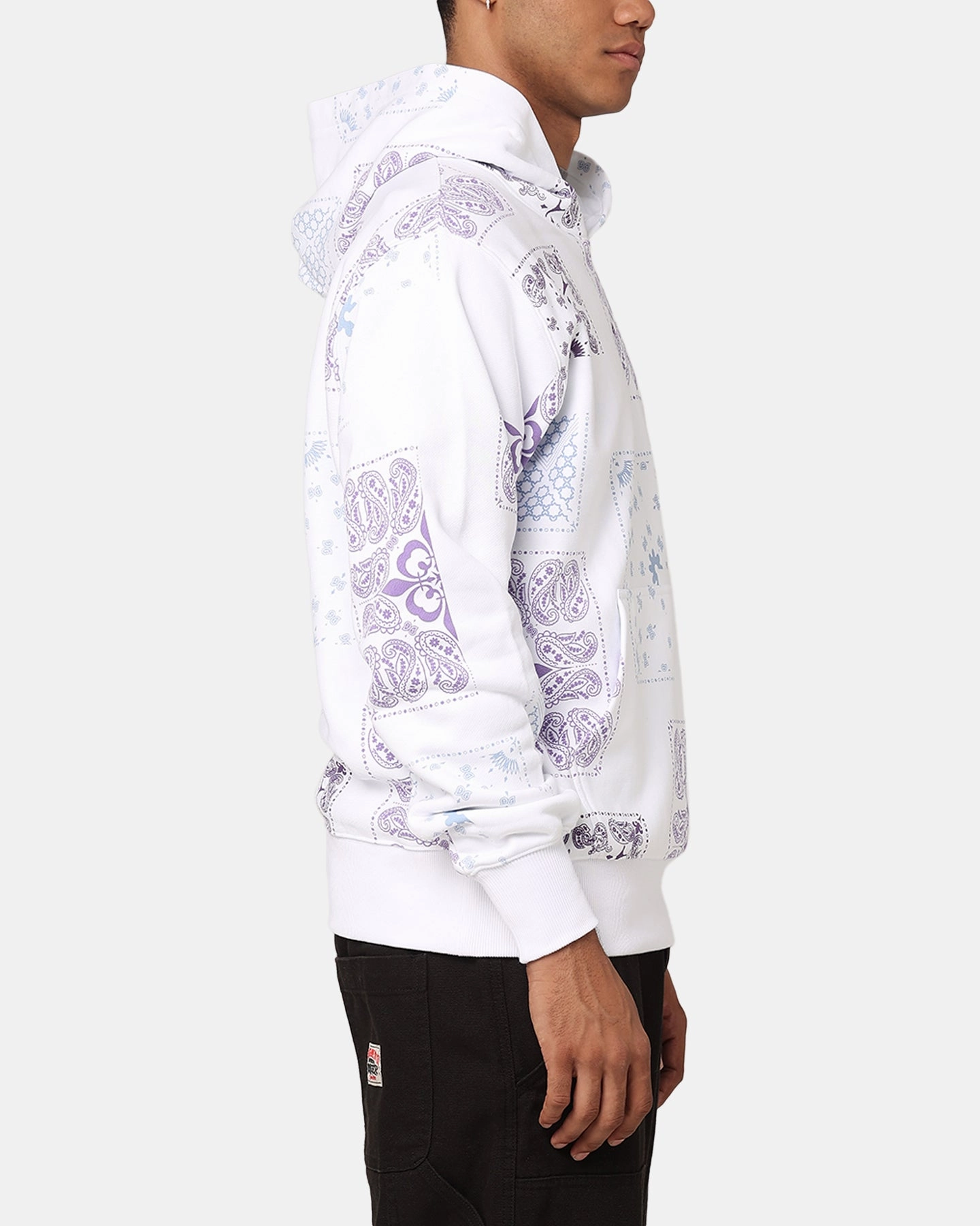 Carre Fragment Paisley Hoodie White Smart Design Range