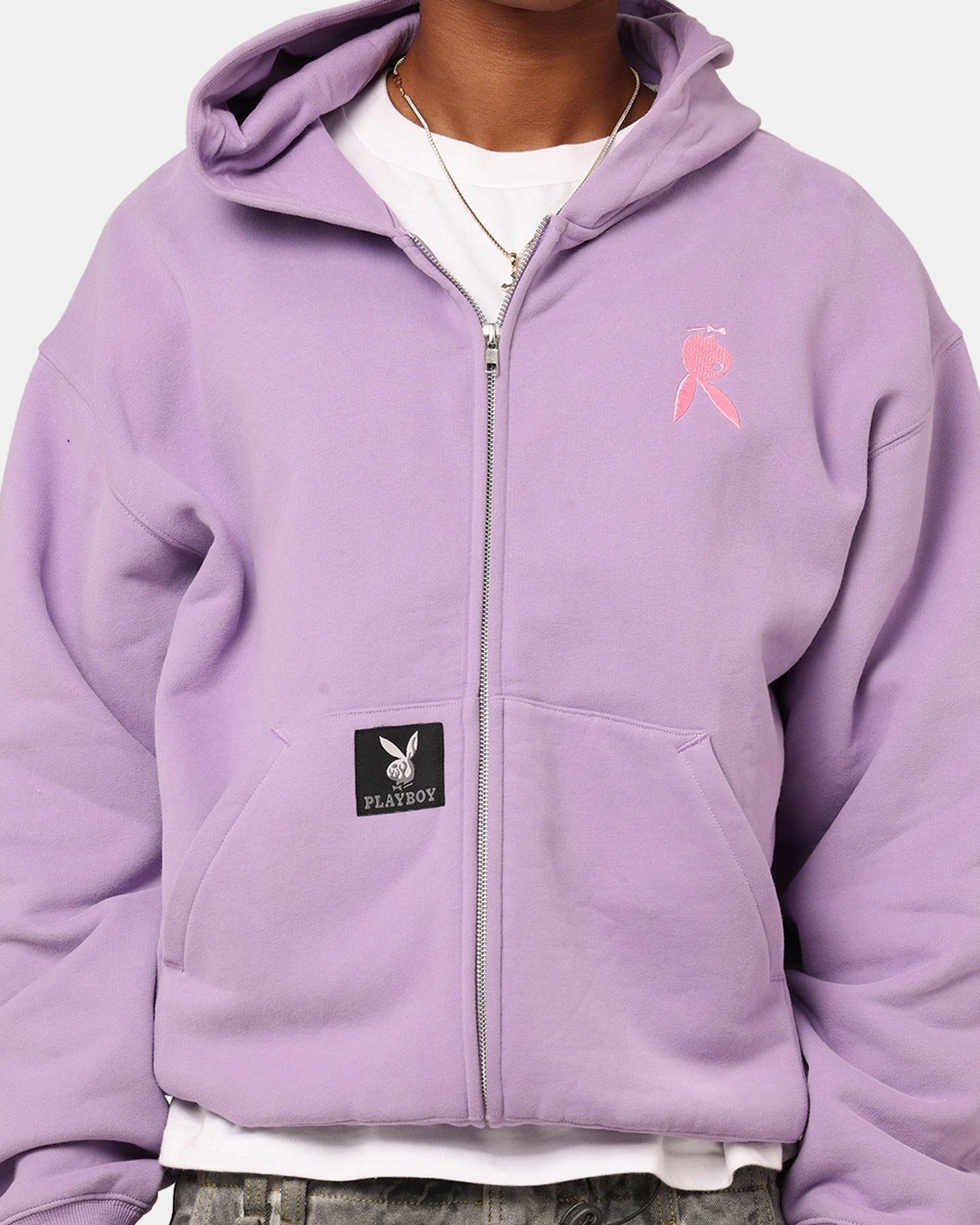 Playboy By Culture Kings Roughboy Full Zip Hoodie Purple Build coastal