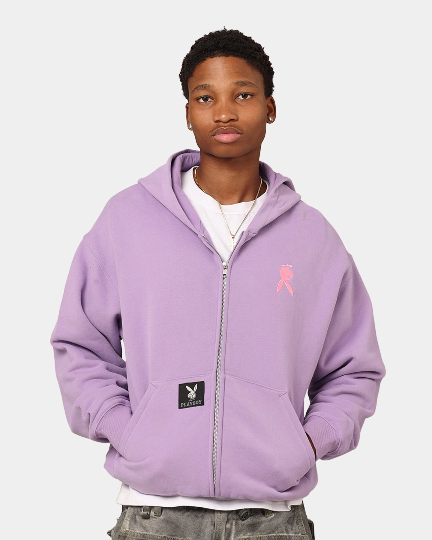 Perseverance Playboy By Culture Kings Roughboy Full Zip Hoodie Purple