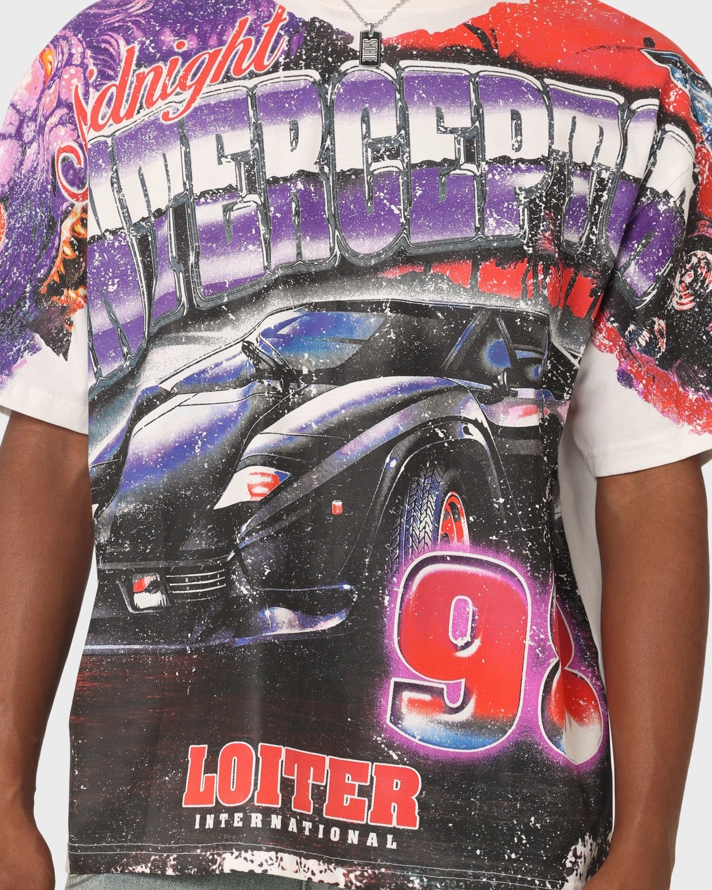 Layering Comfort Chill Comfort Loiter Interceptor Vintage T-Shirt Off White