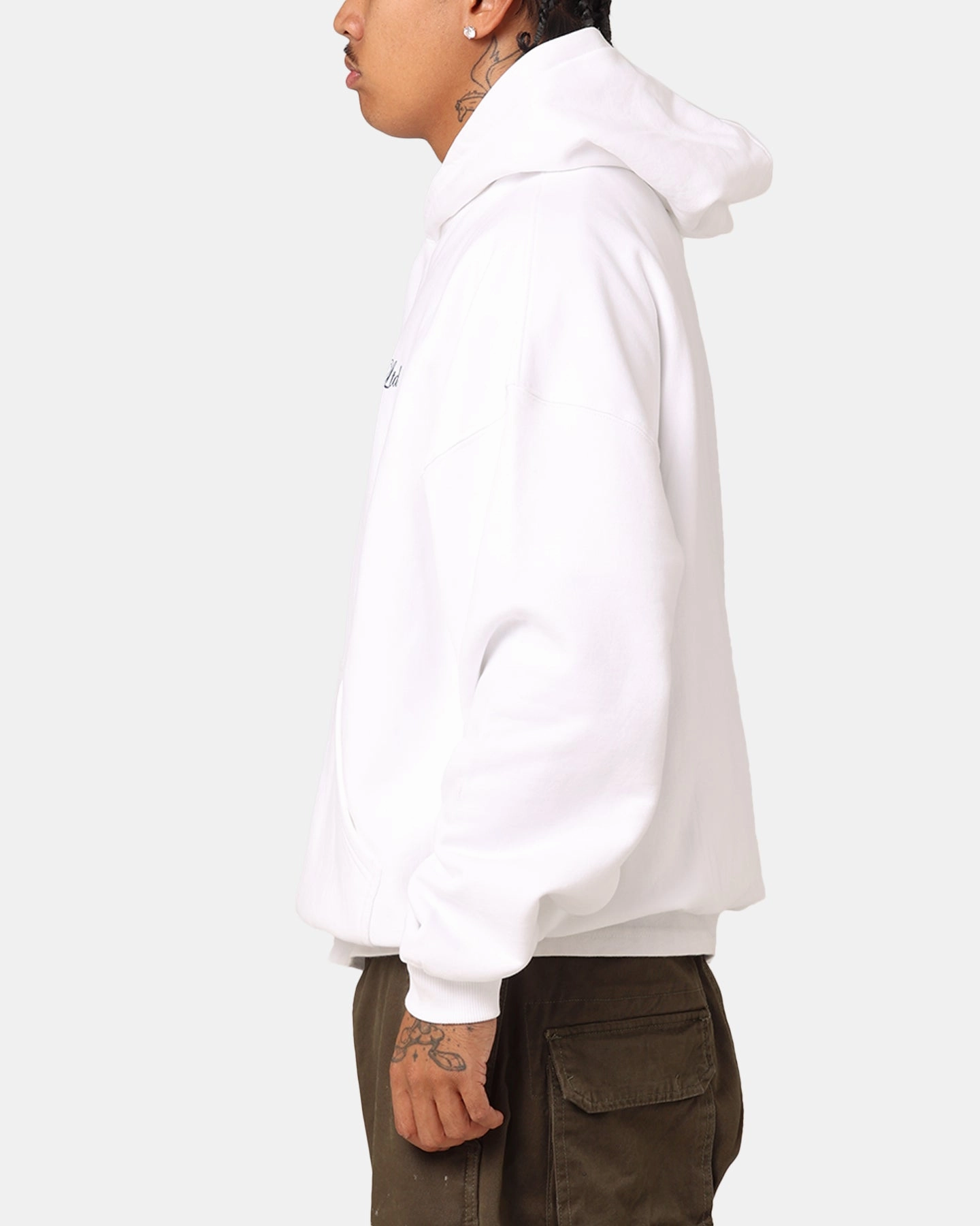 Smart Carr?? Rosebud Oversized Hoodie White