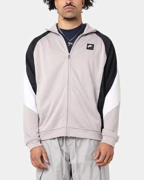 Convertible Sleeve Options Nike Air Poly-Knit Zip Jacket Grey/Black