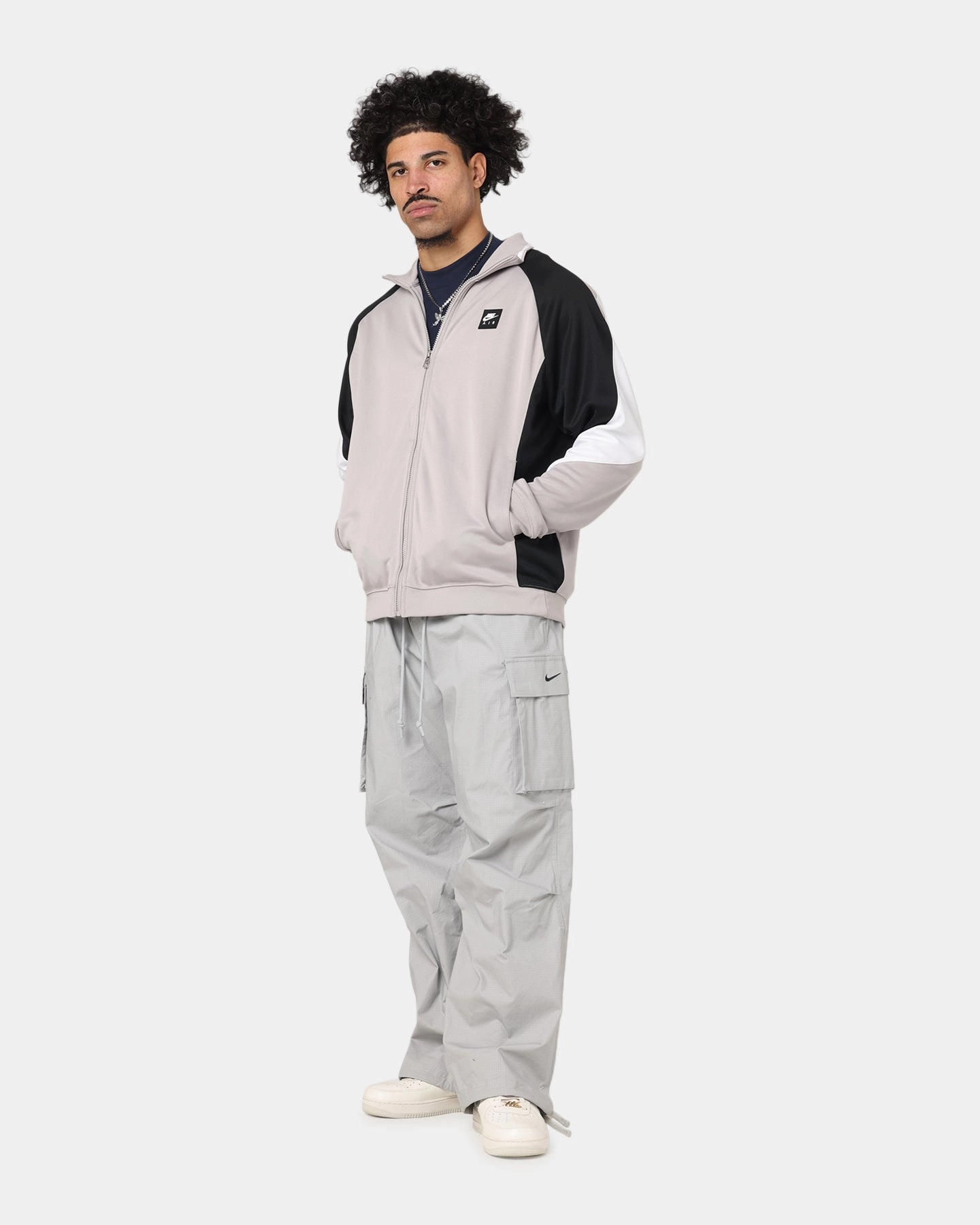 Street Function Nike Air Poly-Knit Zip Jacket Grey/Black