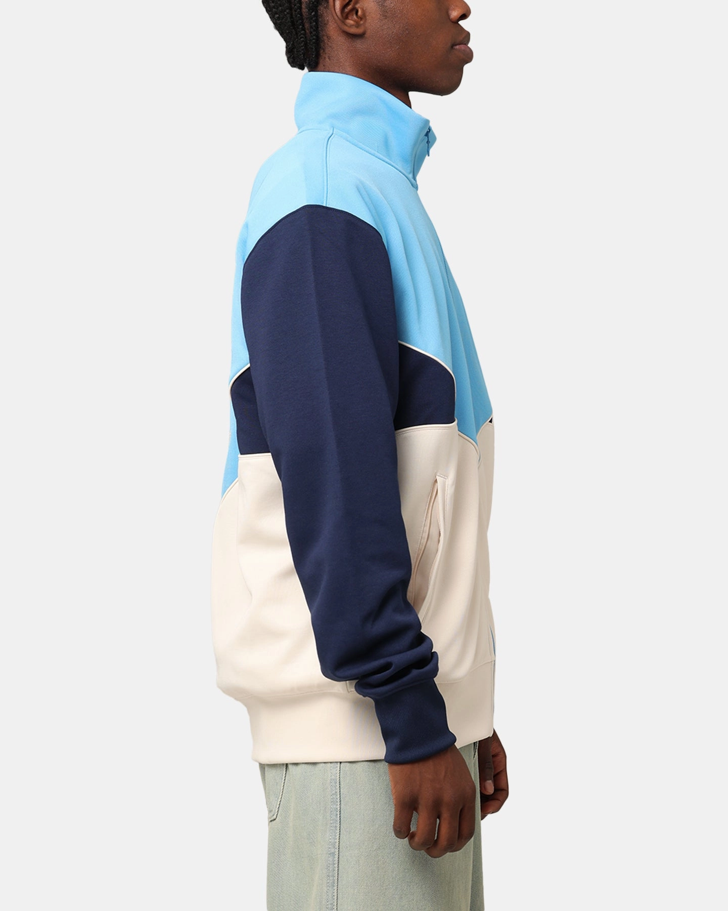 Adidas Adicolour Track Top Jacket Semi Blue Burst/Wonder White/Night Indigo Breathable Mesh Panels