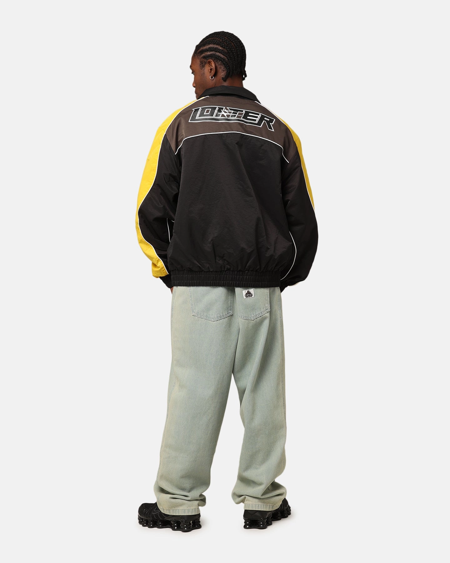 Loiter Paradise Track Jacket Black/Yellow Party outfit