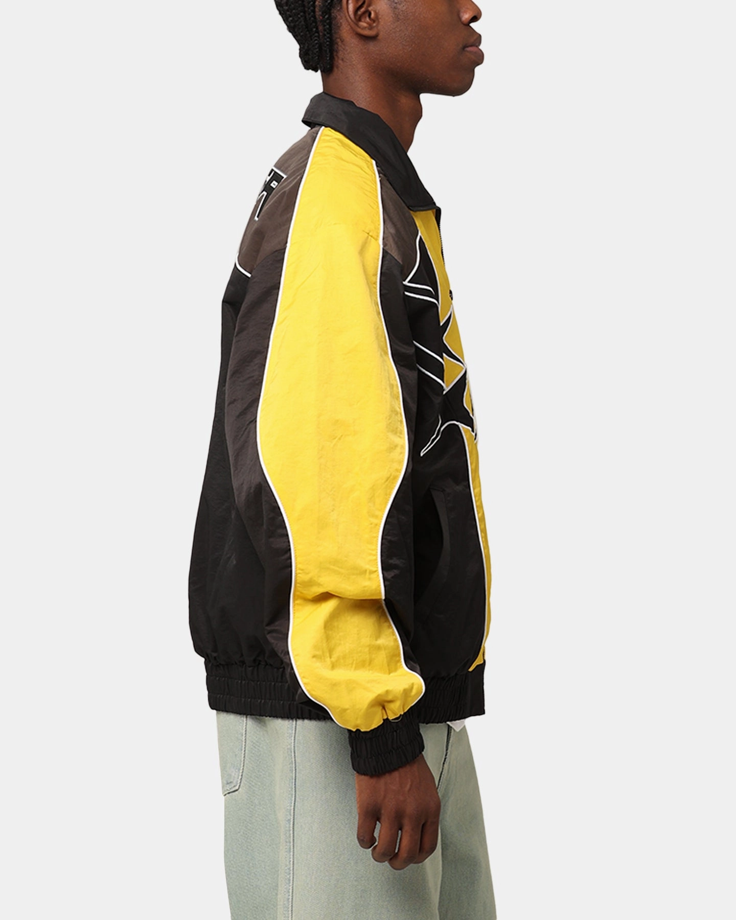 Windproof Technology Loiter Paradise Track Jacket Black/Yellow