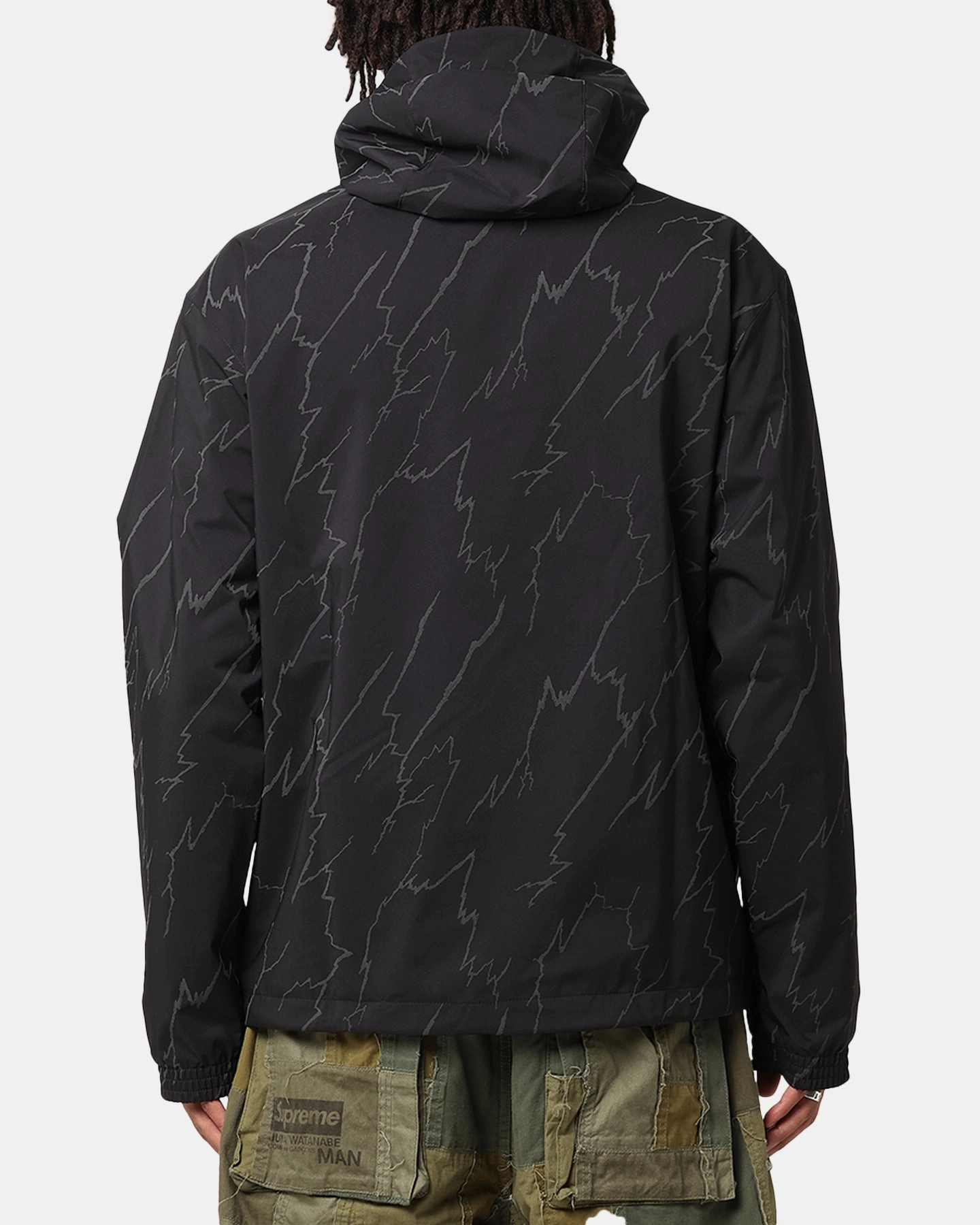 Silk Adidas Lightening Windbreaker Jacket Black