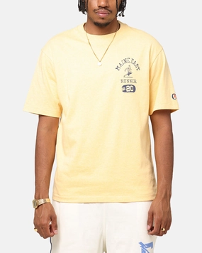 Champion Vintage Mix P.E Class T-Shirt Yellow Simple and Comfortable