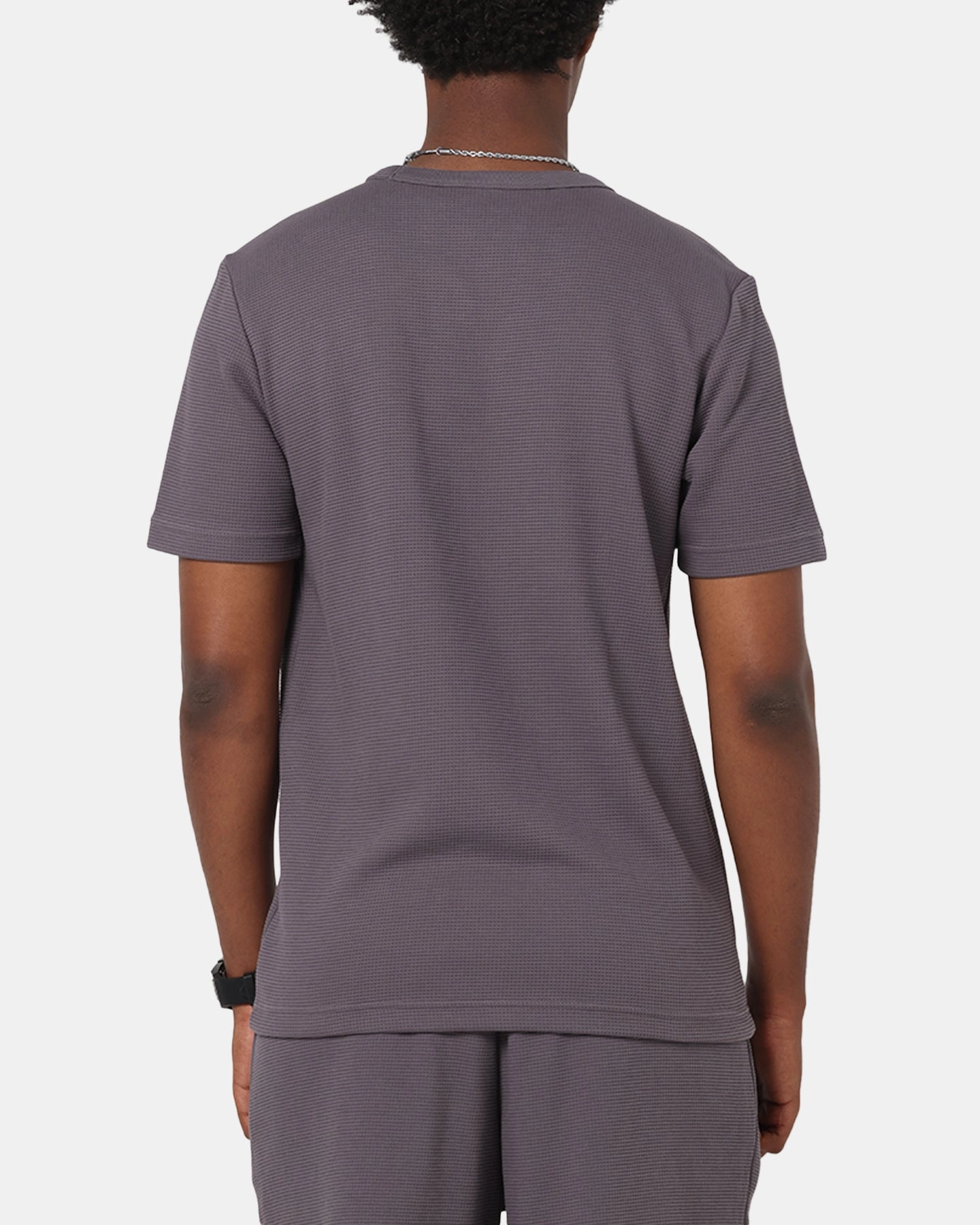 Outdoor Ready Chilly Wear Adidas Trefoil Essentials Waffle T-Shirt Grey Strata