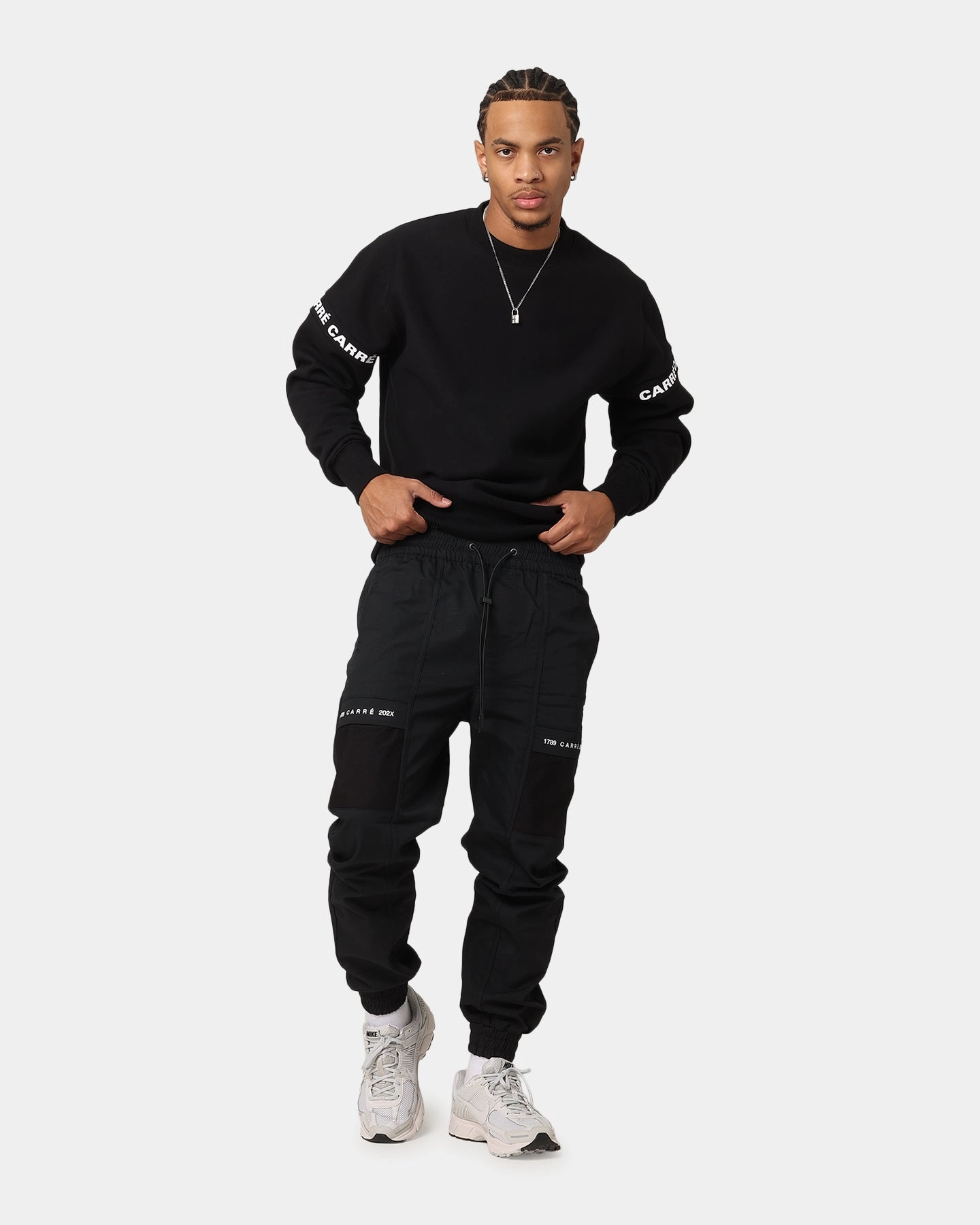 QuickDryTech City Vibe Carr?? 202X Cargo Jogger Pants Black
