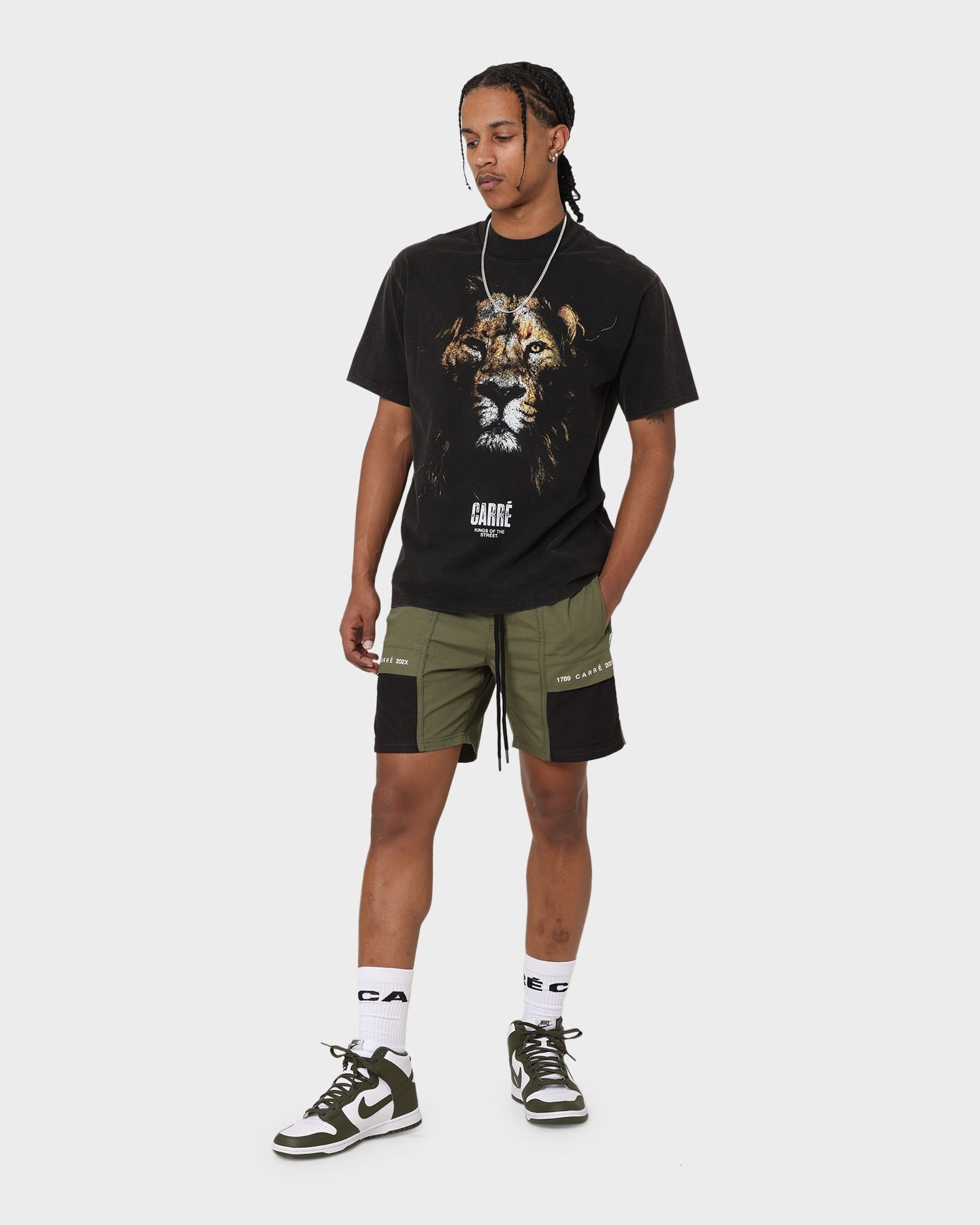 Sporty Chic Lounge Ready Carr?? 202X Cargo Shorts Olive