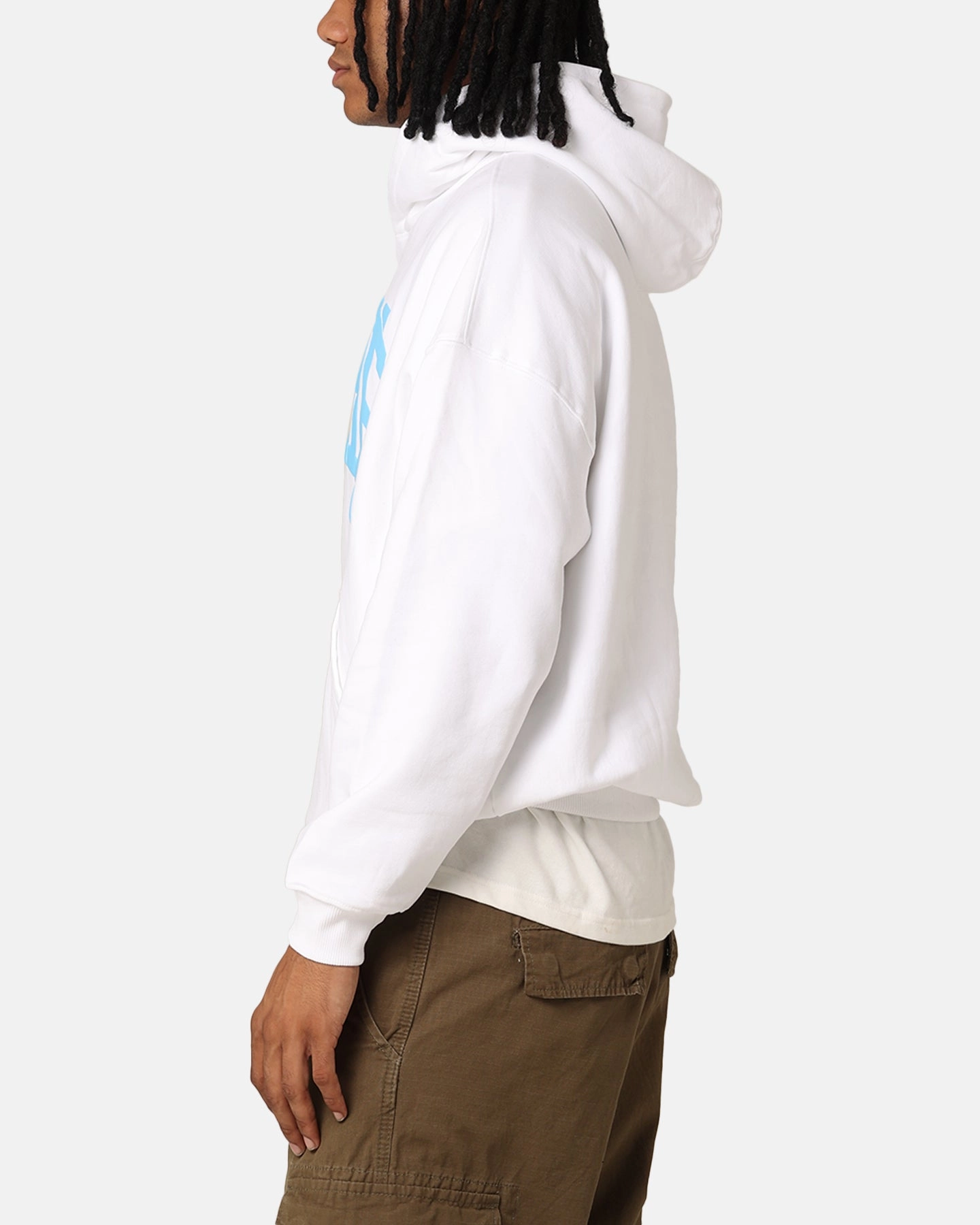 Water Resistant Shell Carr?? Arch Oversized Hoodie White