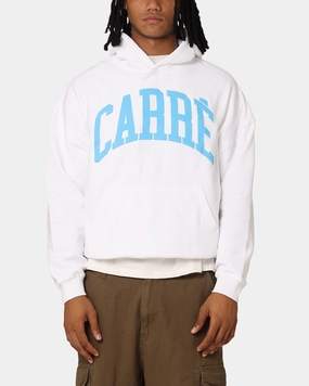 HighNeck Rain Blocker Carr?? Arch Oversized Hoodie White