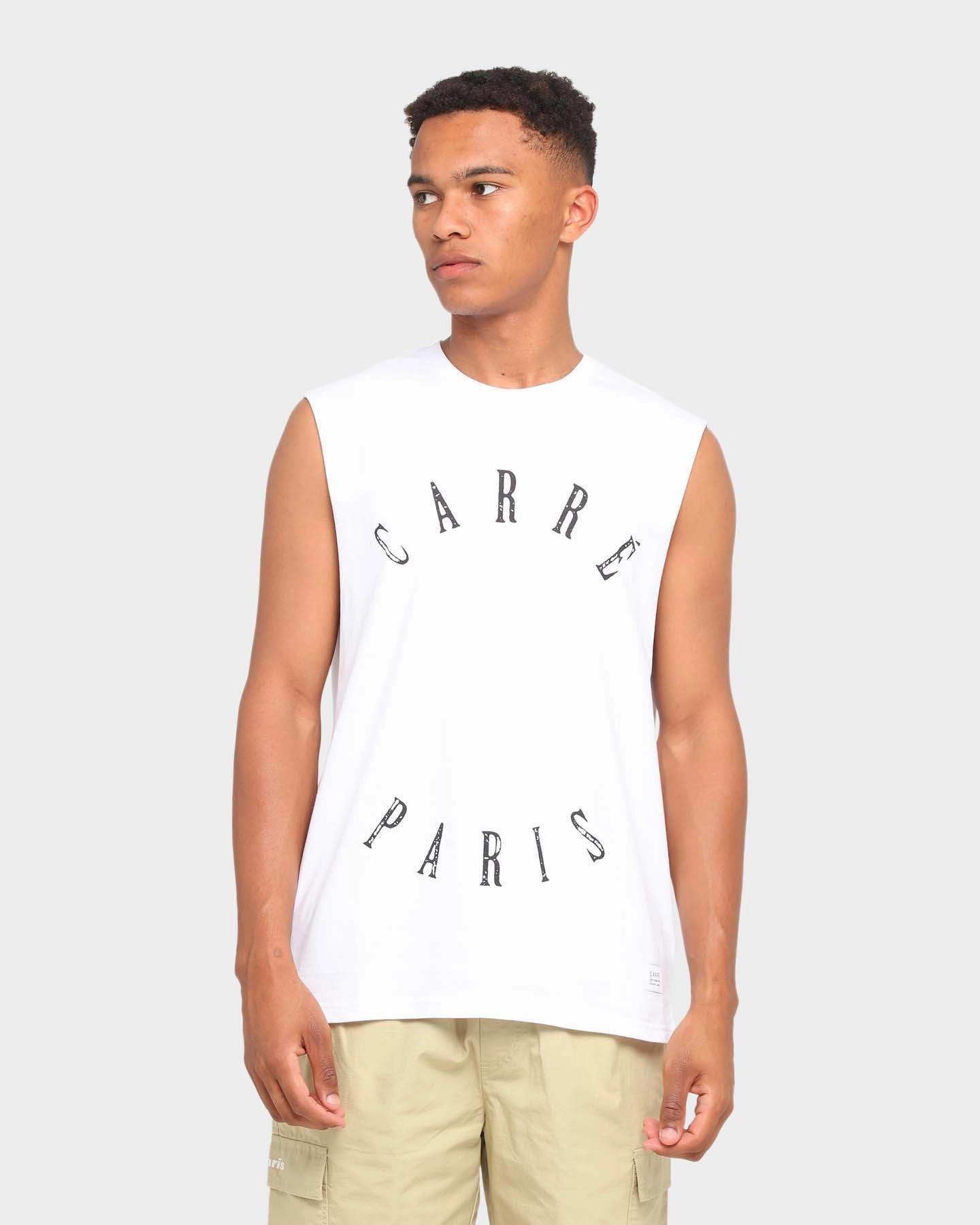 color blocking Carr?? Autour Muscle T-Shirt White