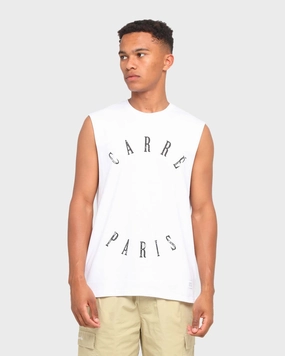 color blocking Carr?? Autour Muscle T-Shirt White