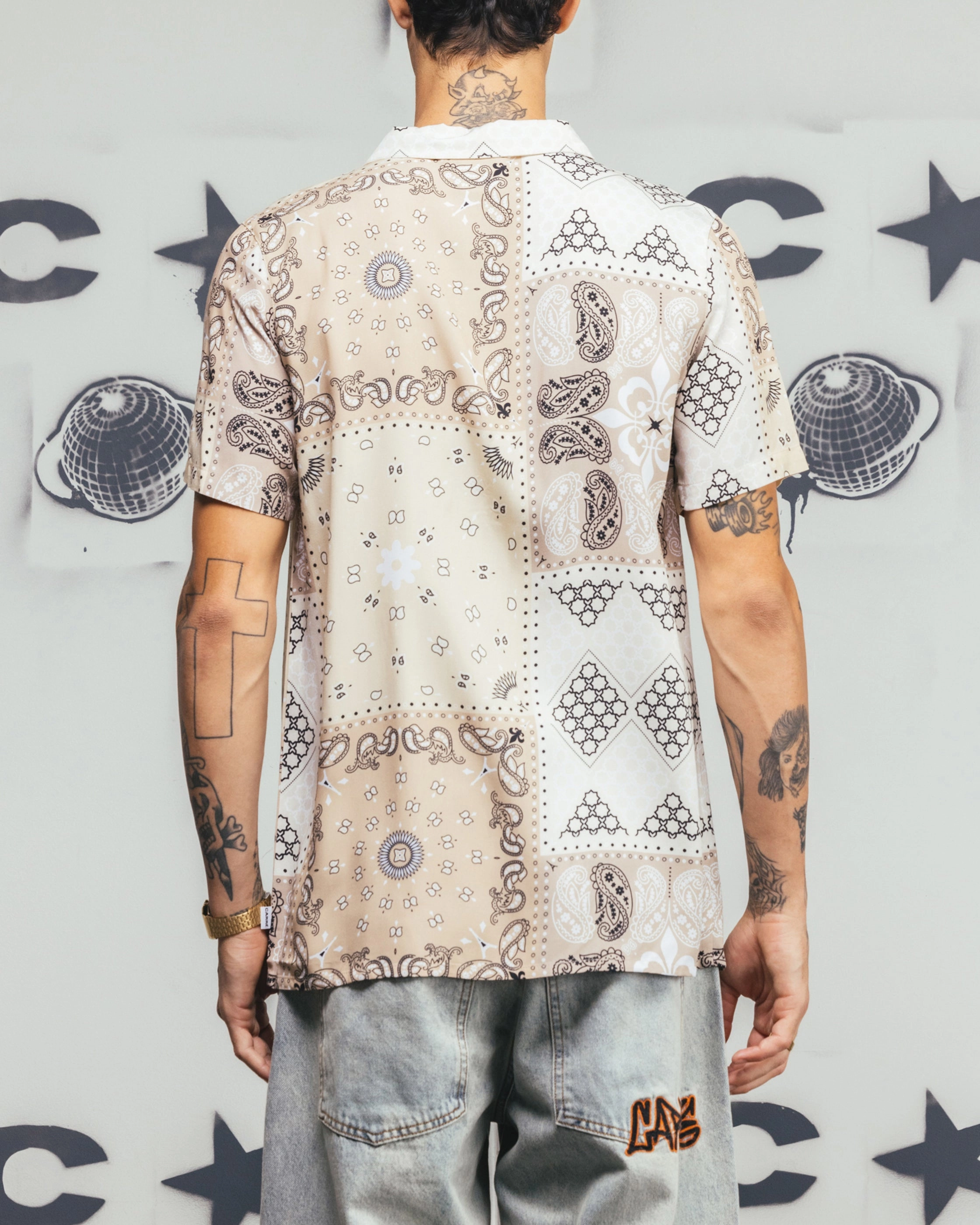 Carr?? Bandana Ultra Button Up Shirt Stone Trend-Driven