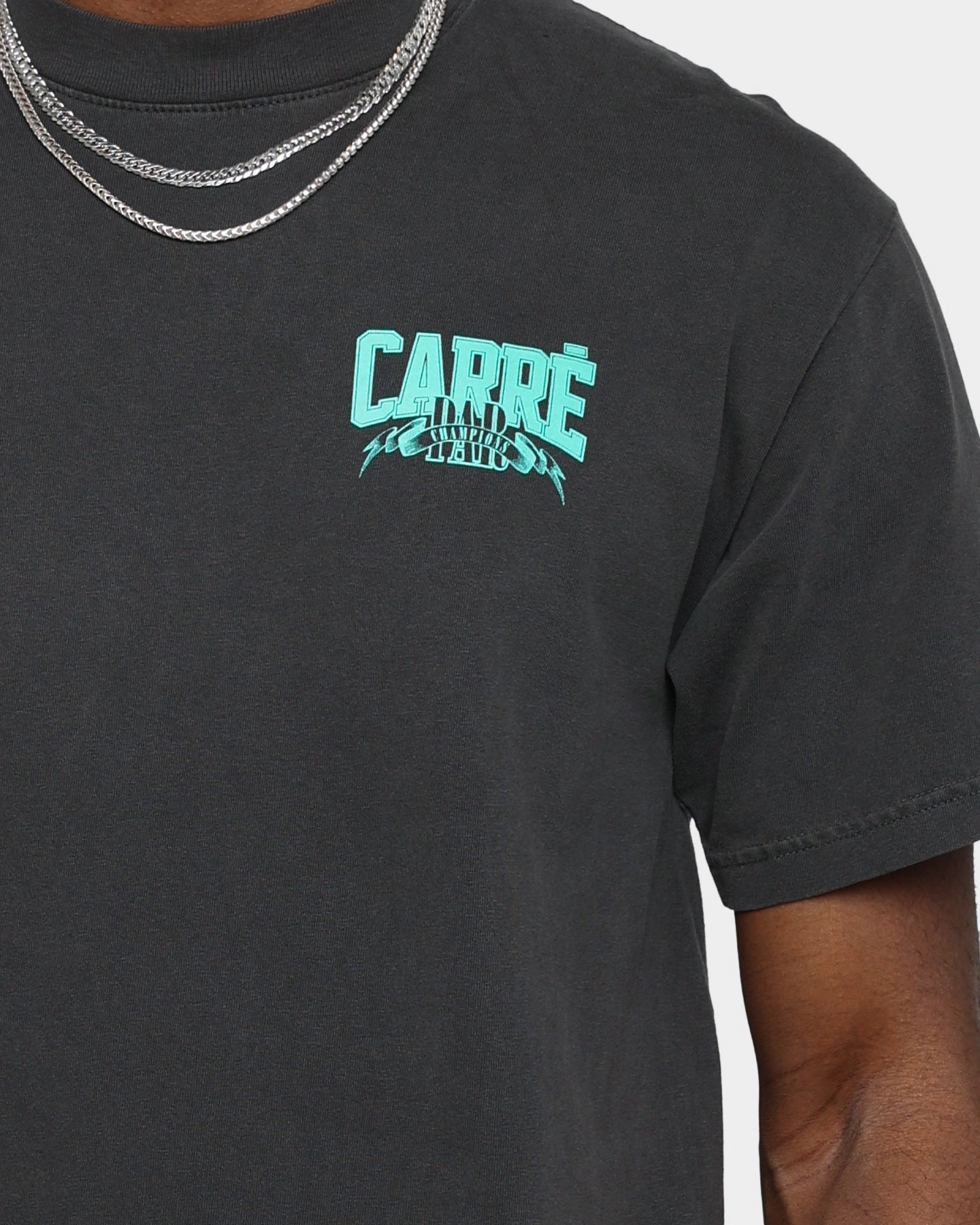 Modern Casual Stylish and Relaxed Carr?? Banner Vintage T-Shirt Washed Black