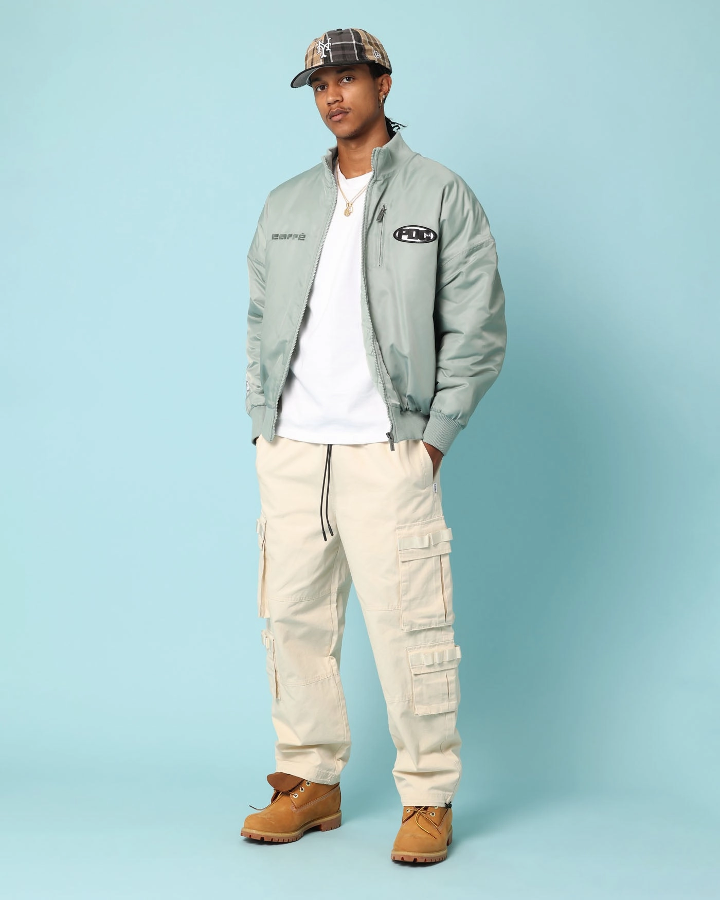 suitable for summer sports Carr?? Big Cat Bomber Jacket Green