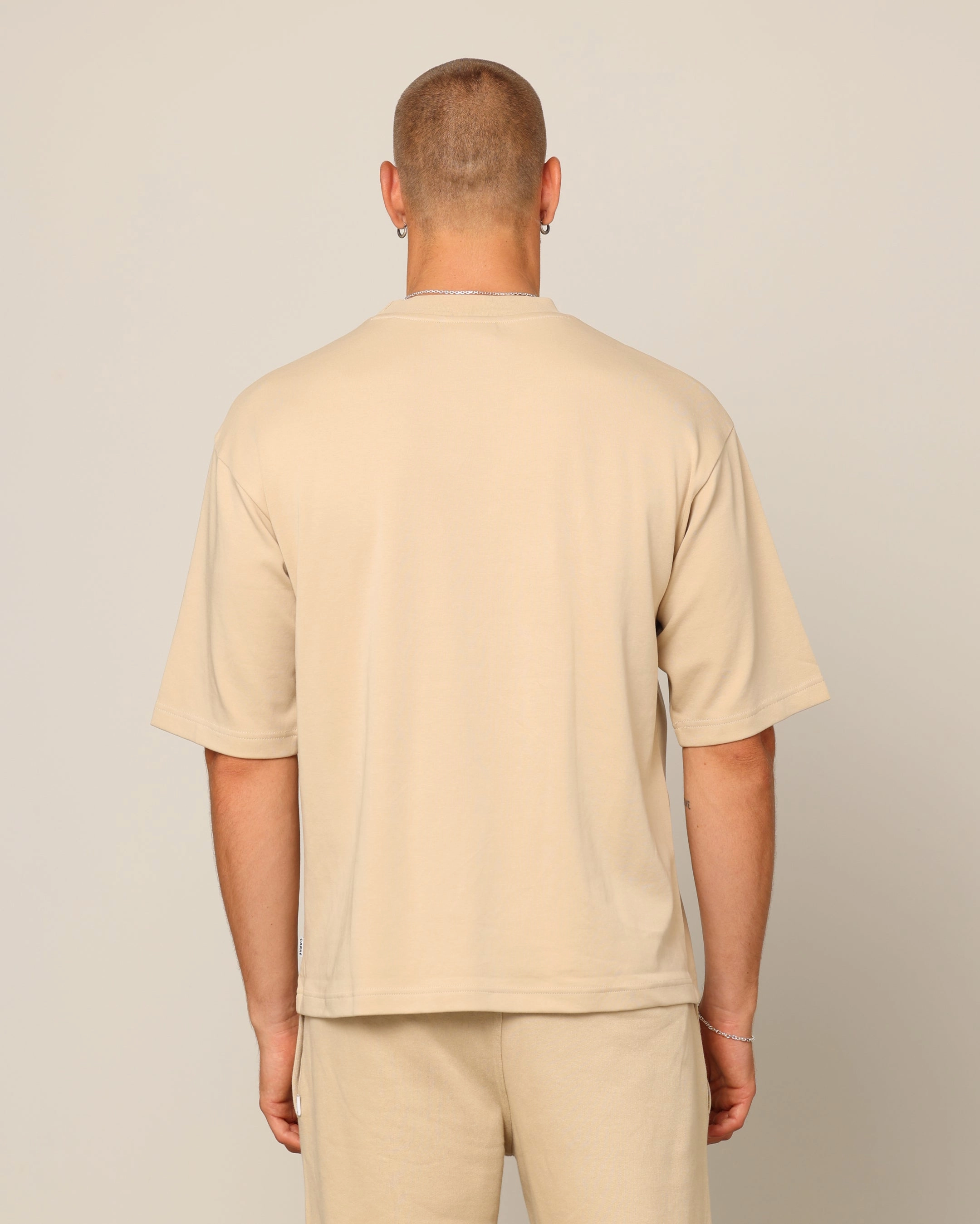 Carr?? Blanc Boxy T-Shirt Stone Reversible Design Concept harmonious