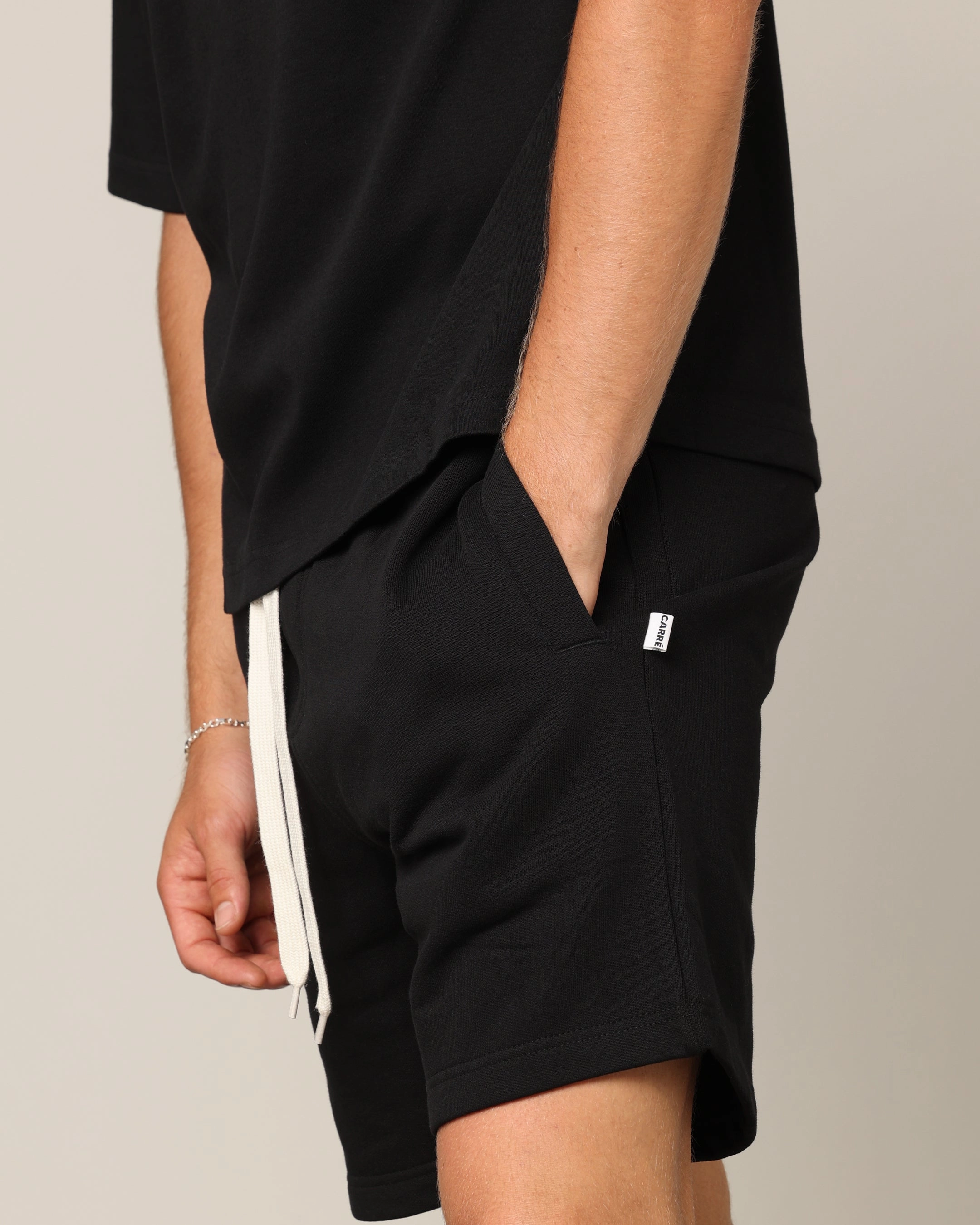 Carr?? Blanc Classic Sweat Shorts Black fishing attire MultiPurposeUtility