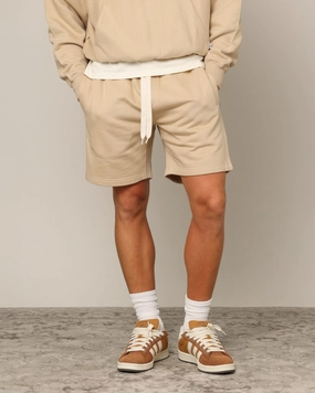 Carr?? Blanc Classic Sweat Shorts Stone Ultra Soft Waistband
