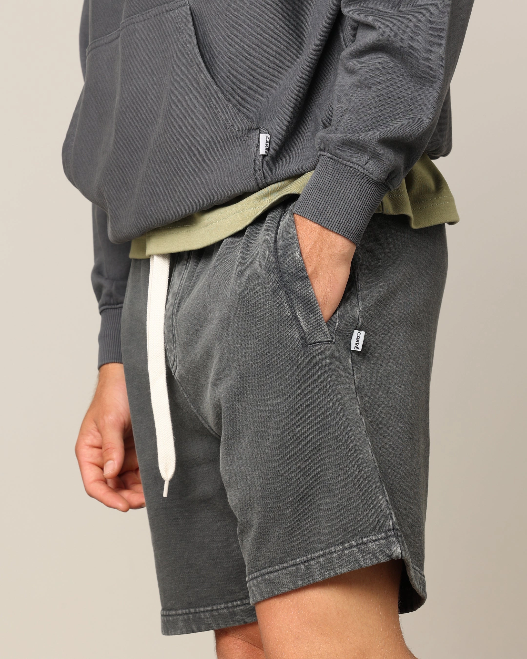 OdorControlTech Carr?? Blanc Classic Sweat Shorts Vintage Grey