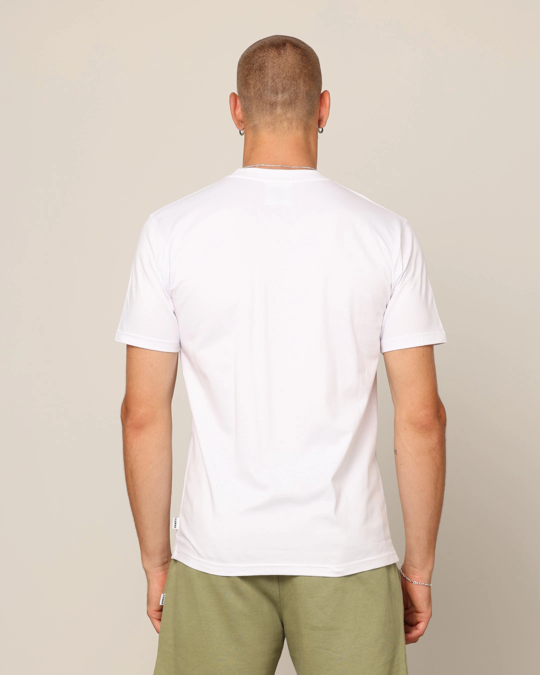 Sustainable Material Blend Unisex Core Carr?? Blanc Form T-Shirt White