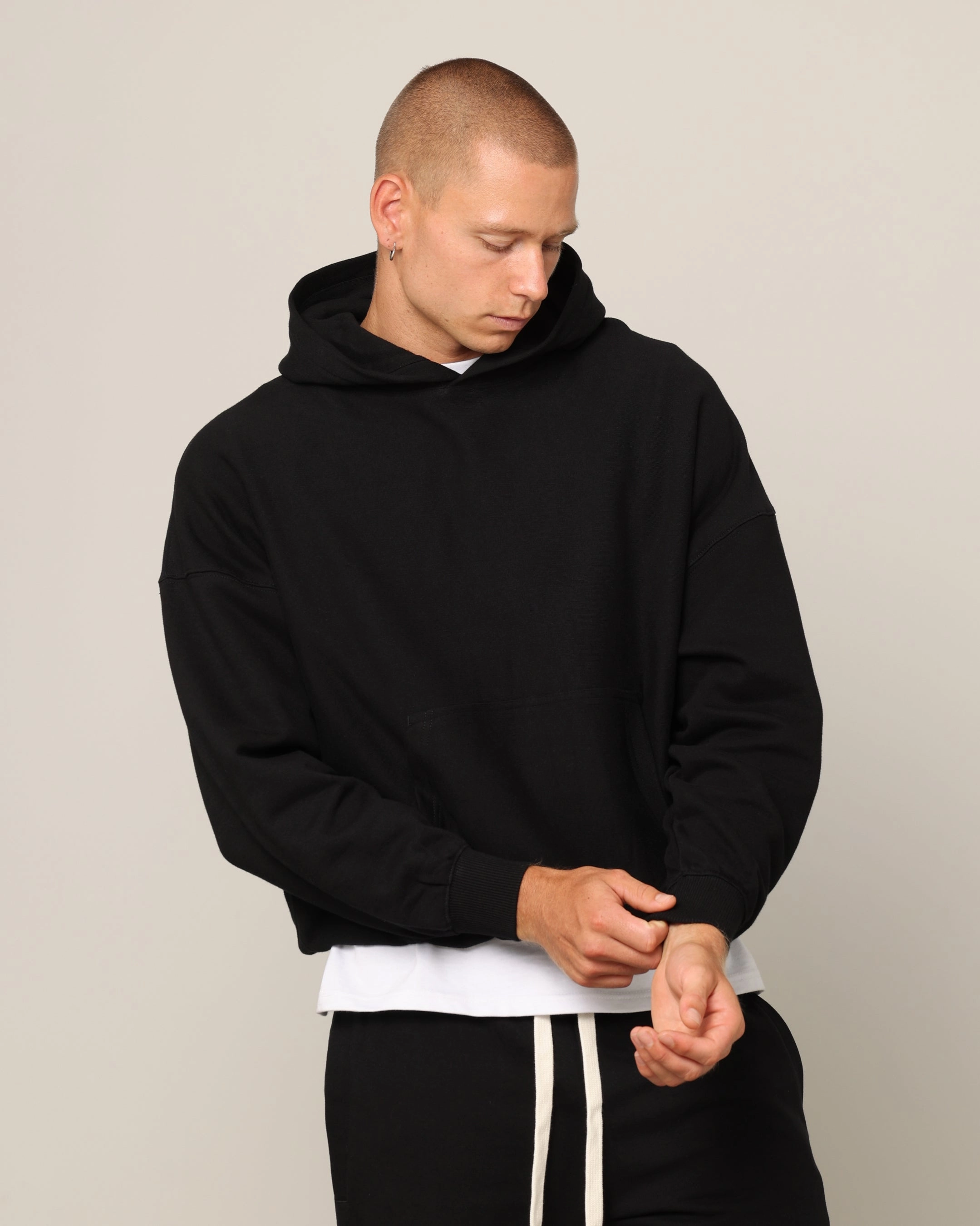 Revolutionary Easy to disassemble Carr?? Blanc Oversized Hoodie Black