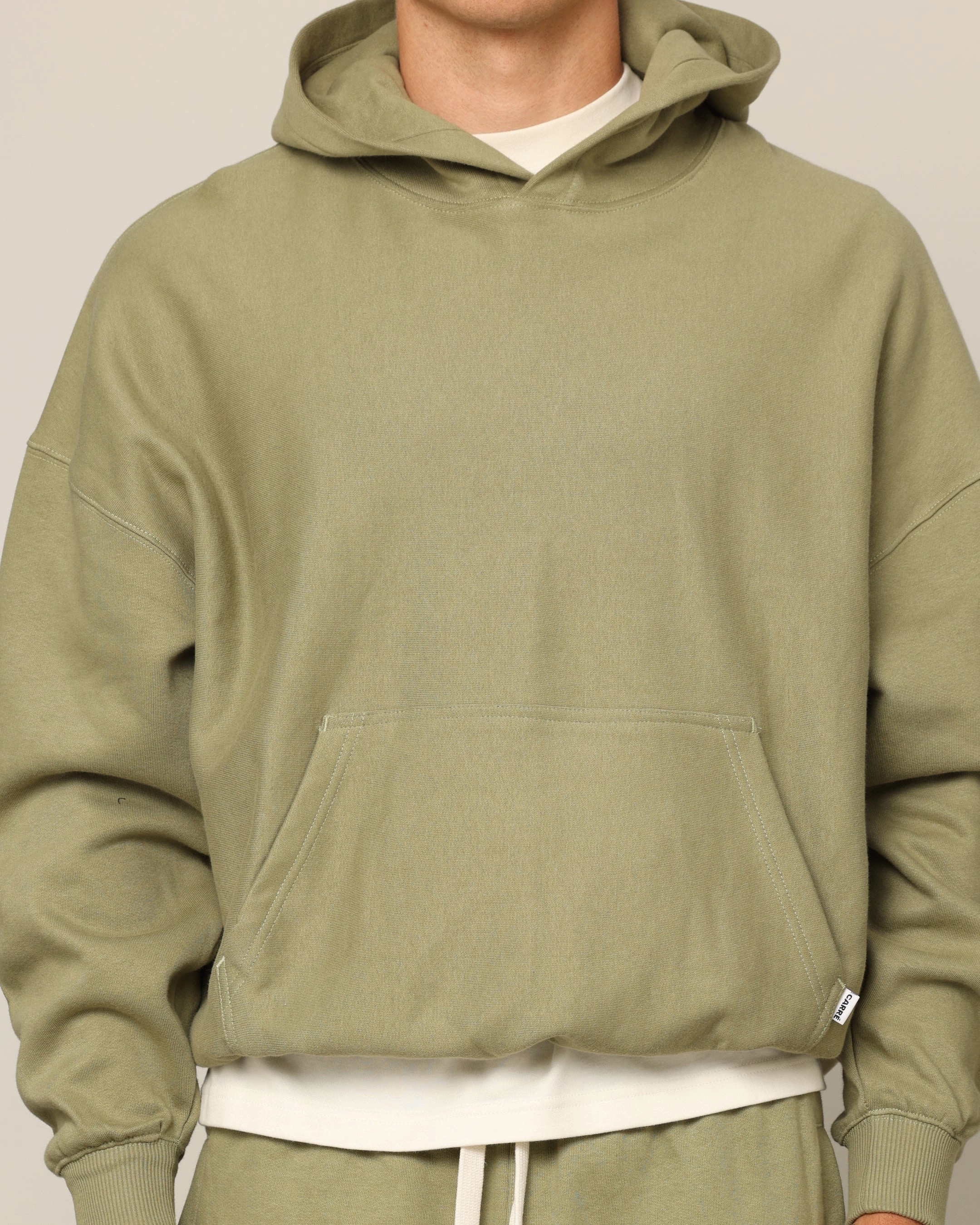 Carr?? Blanc Oversized Hoodie Military Softshell Fabric Technology