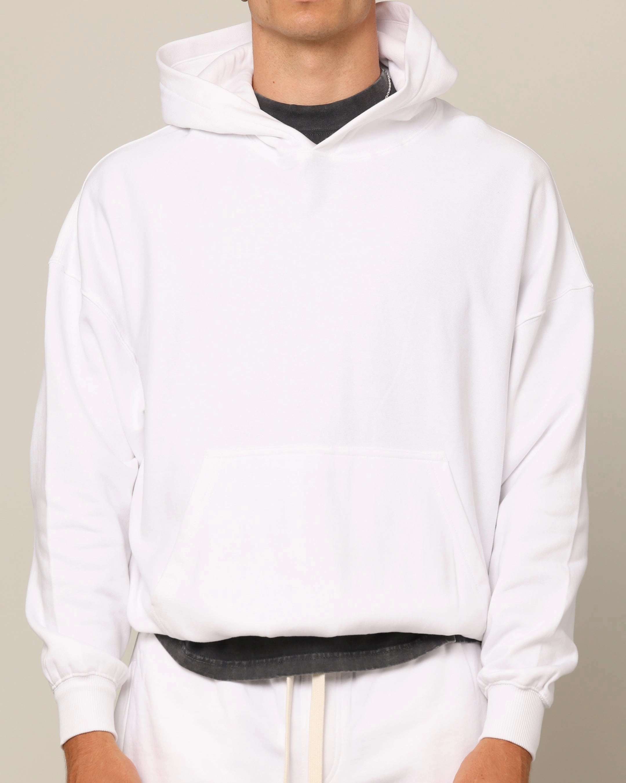 Carr?? Blanc Oversized Hoodie White Bill