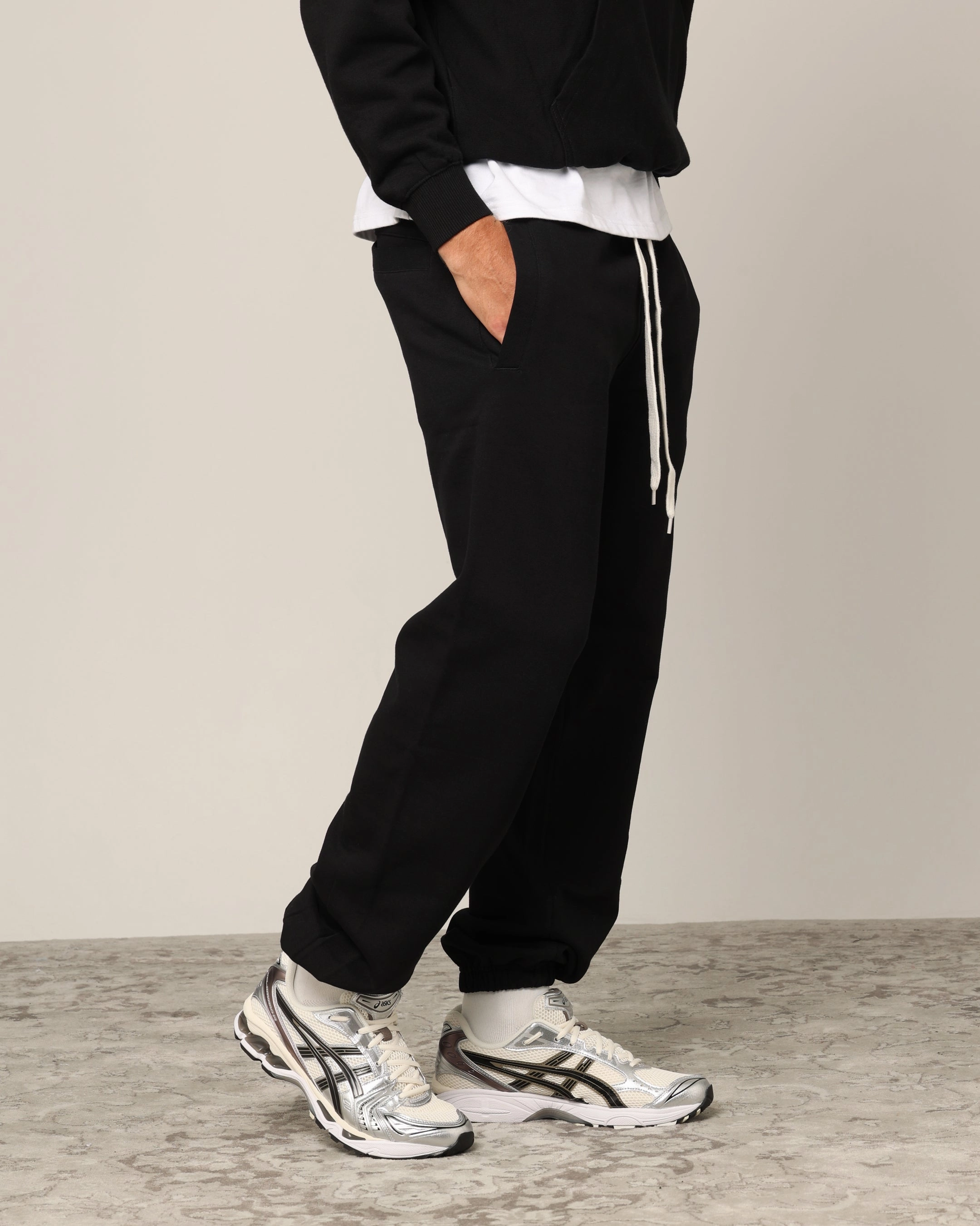 Carr?? Blanc Sweatpants Black Sport Friendly Reinforced Seams