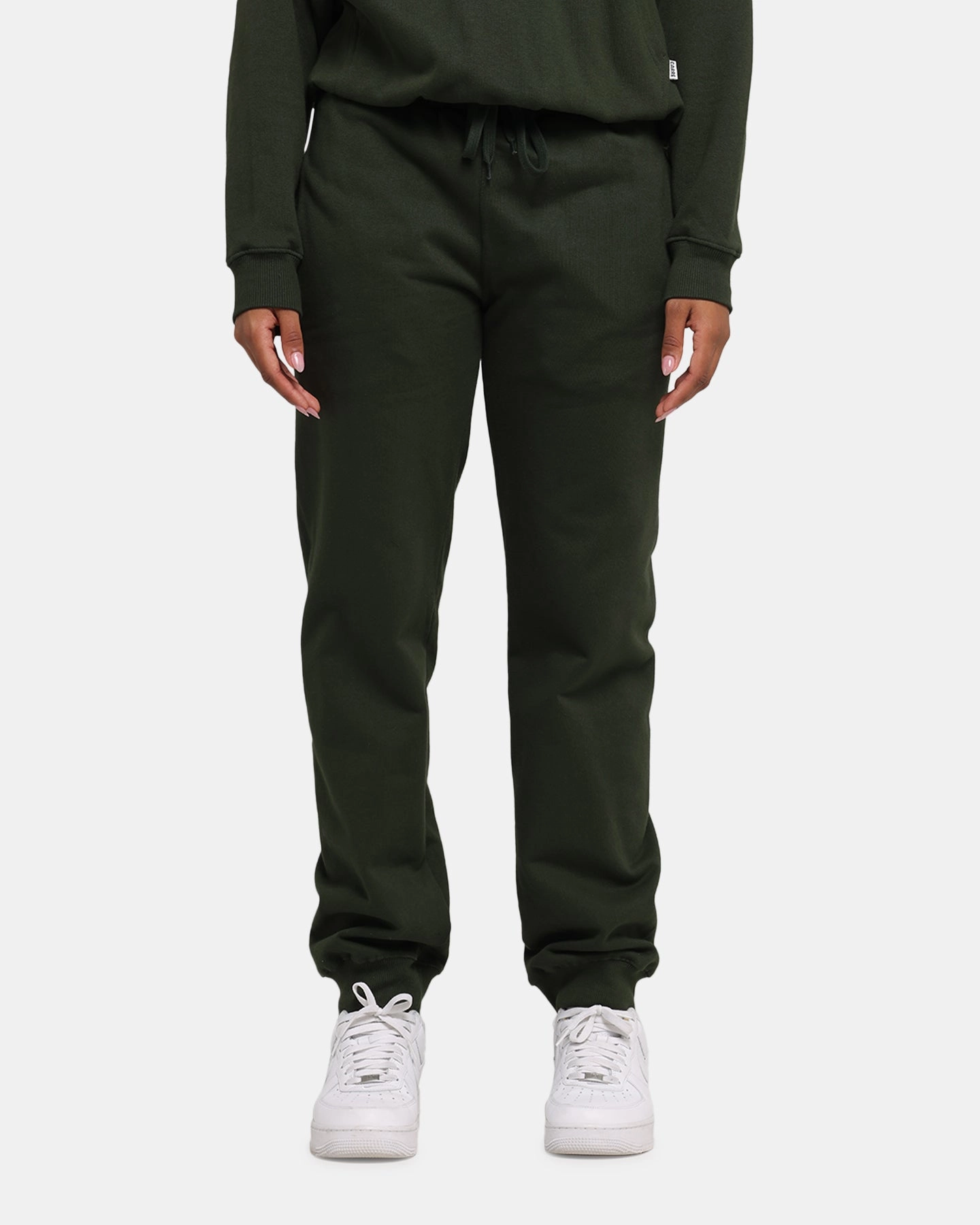 Carr?? Blanc Sweatpants Dark Green Sustainable Material Blend Flexible Knee Articulation