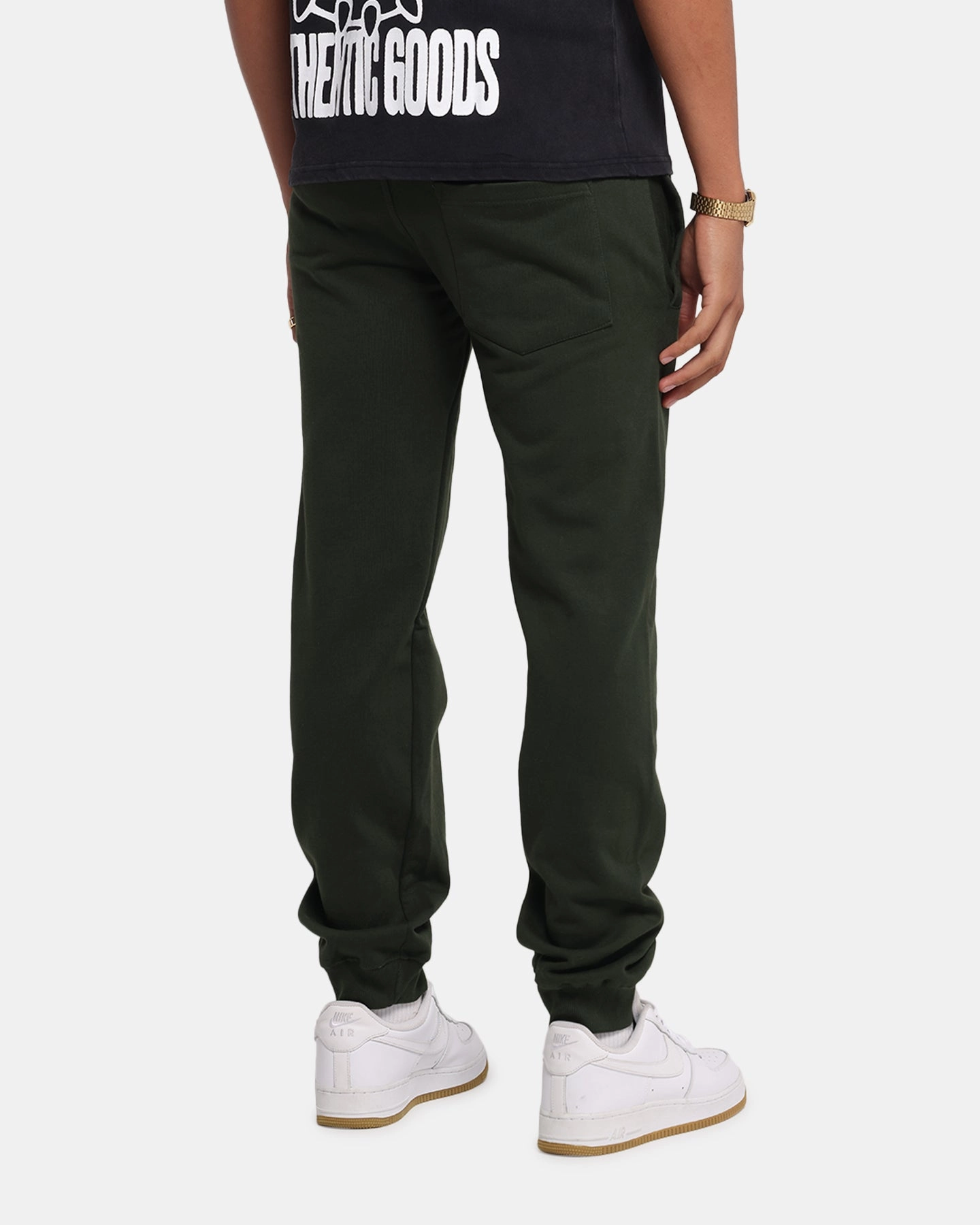 AbrasionResistantFabric No Gap Waist Carr?? Blanc Sweatpants Dark Green
