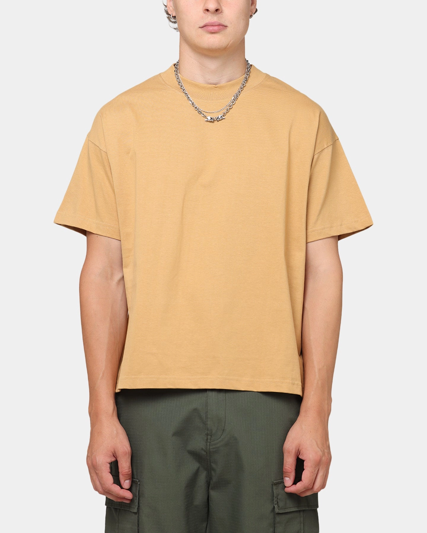 Carr?? Blanc T-Shirt Tan NonRestrictiveCut Stylish Casual