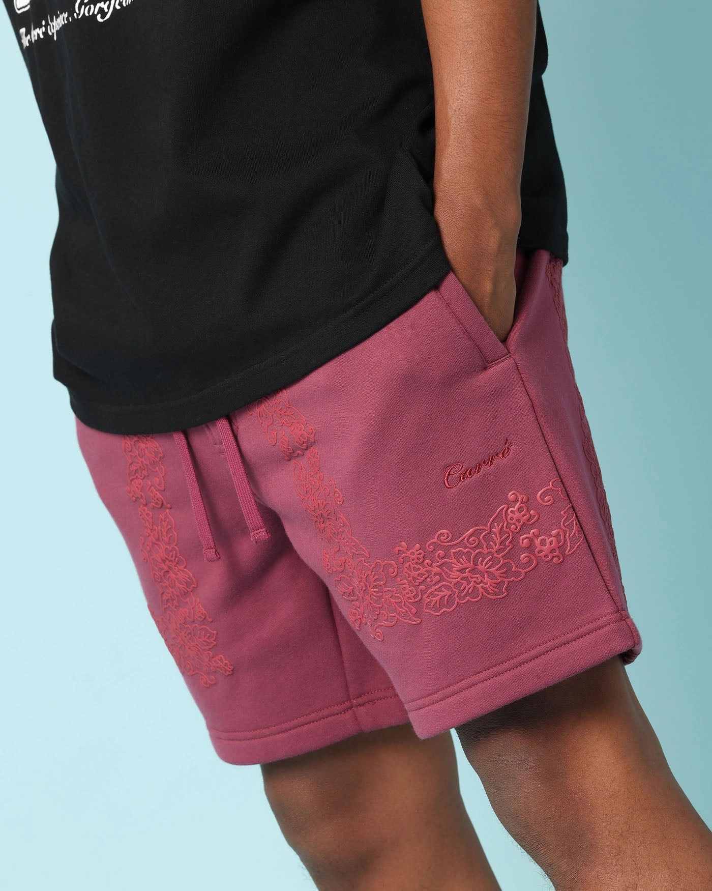 Wrinkle resistant fabric Formal Occasion Carr?? Botanical Sweat Shorts Port