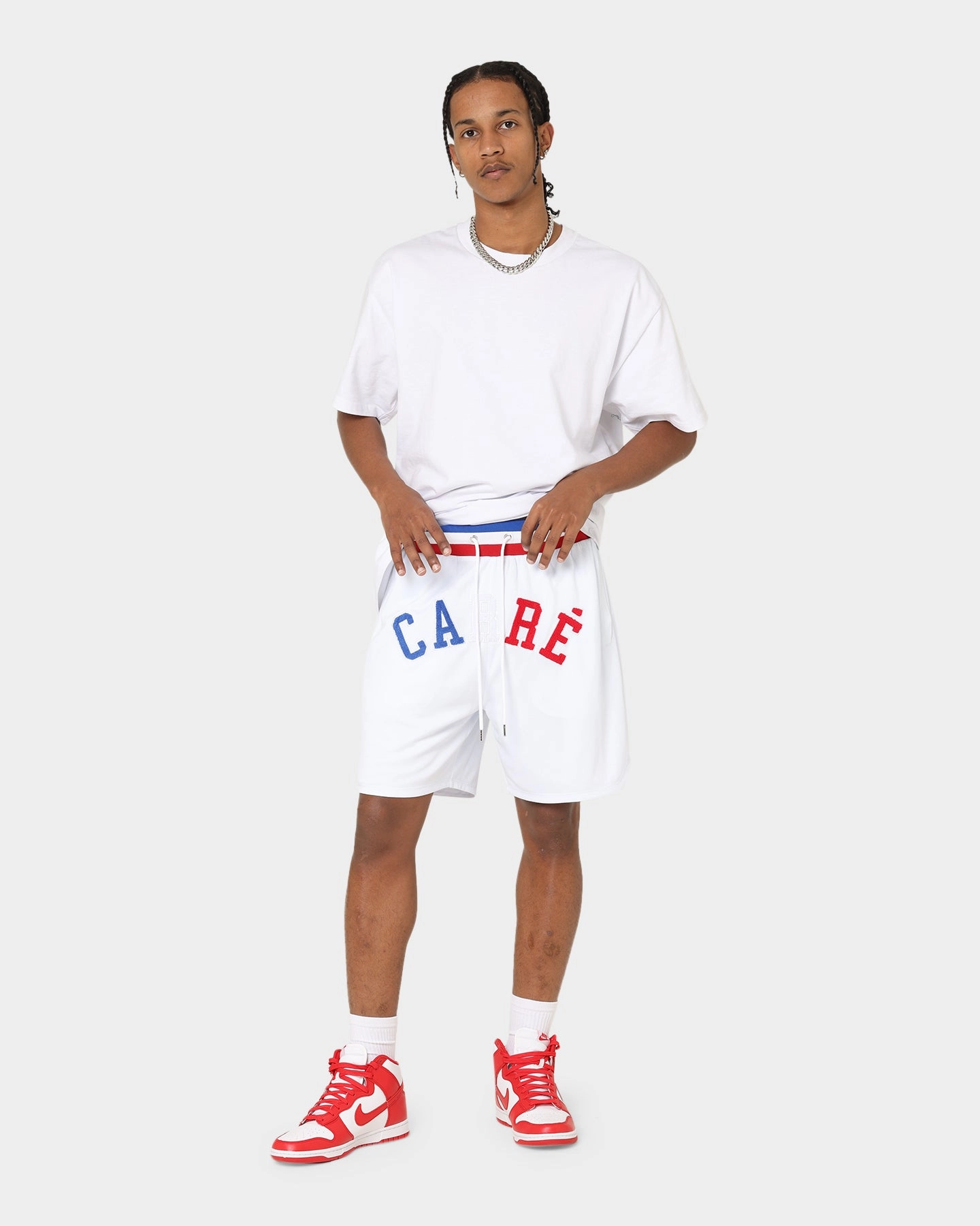 neon colors Carr?? C-Class Ball Shorts White