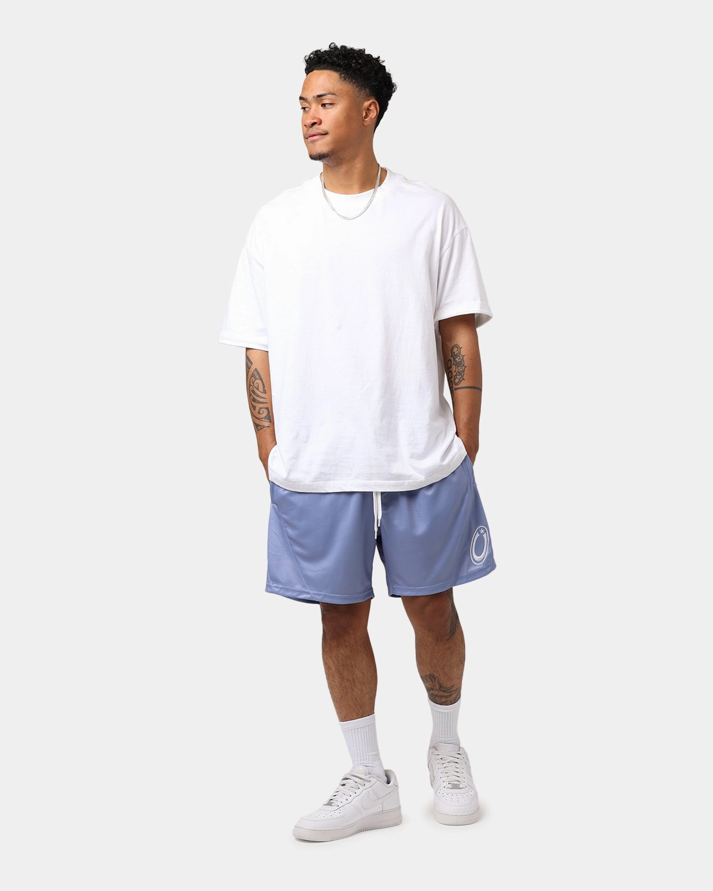 All Season Carr?? C-Star Mesh Basketball Shorts Purple