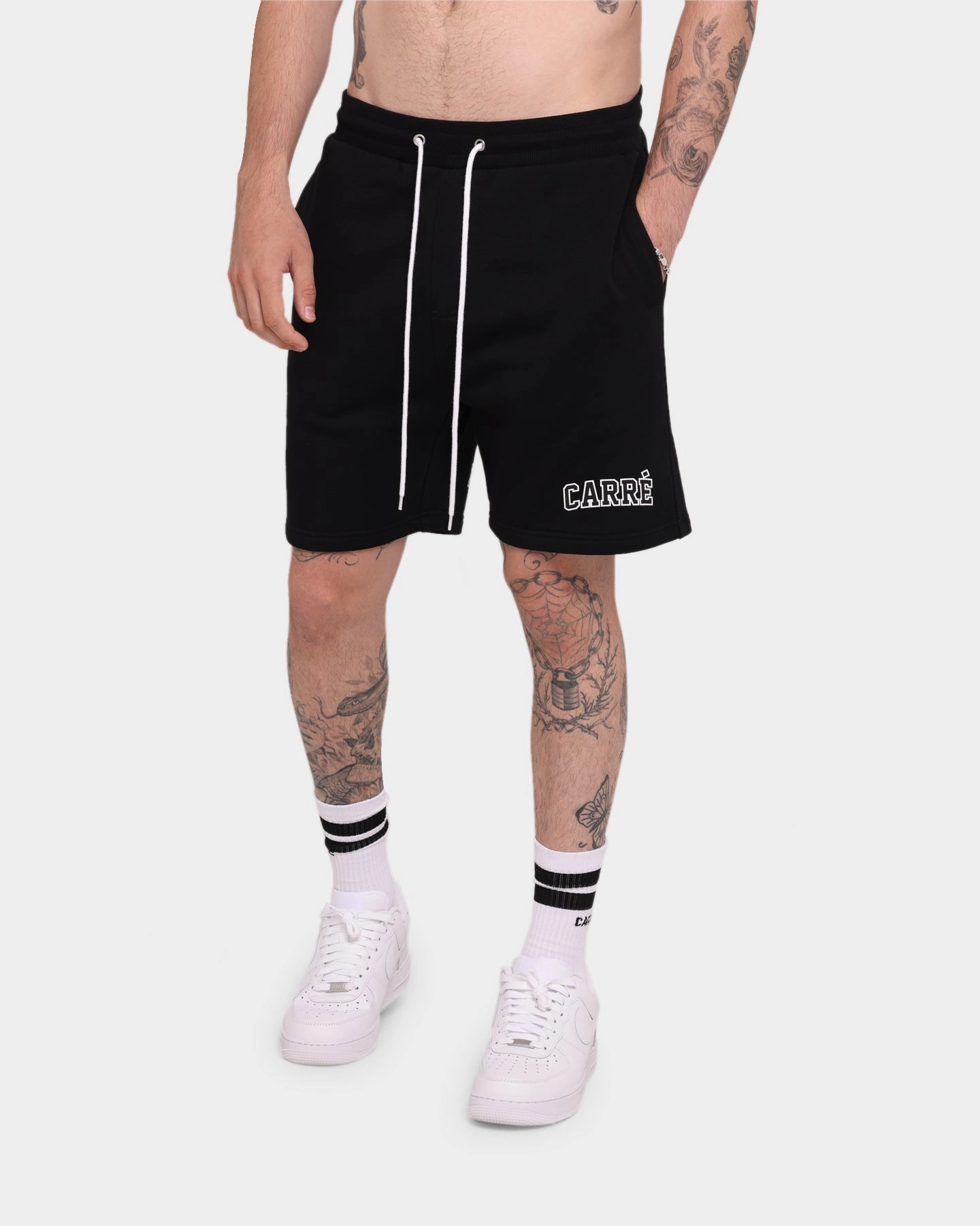 anti slip grip dance clothing Carr?? CDG Sweat Short Black